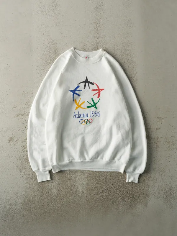 Vintage 96' White Atlanta Olympics Crewneck (M/L) sold by Rebalance Vintage