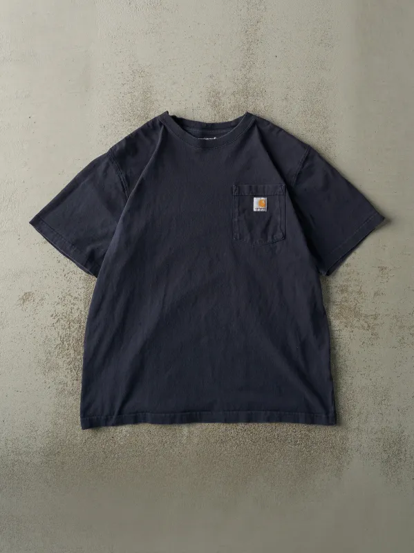 Vintage Y2K Navy Blue Carhartt Pocket Tee (L/XL) sold by Rebalance Vintage