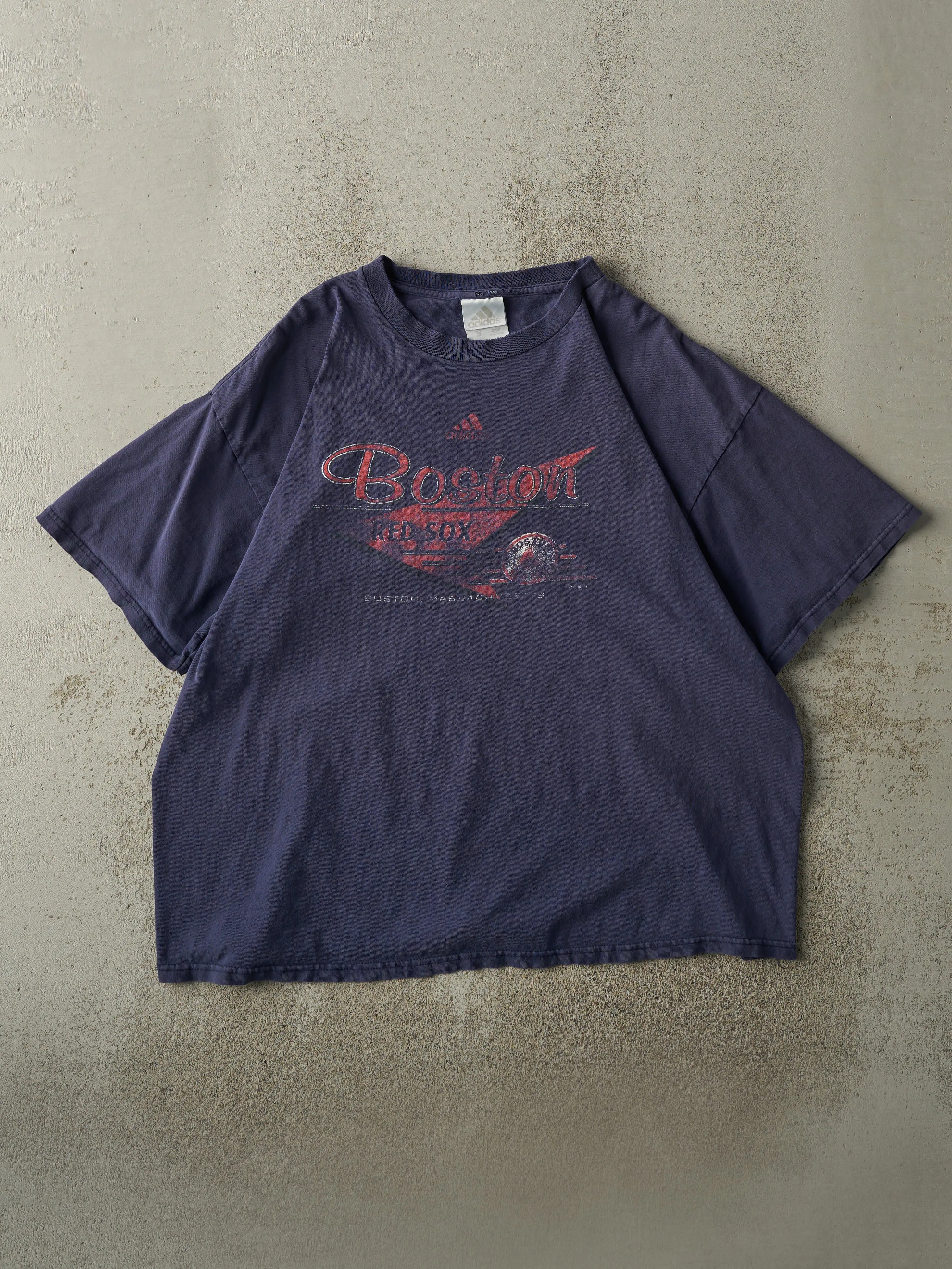 Vintage Y2K Navy Blue Boston Red Sox Tee (XL) sold by Rebalance Vintage
