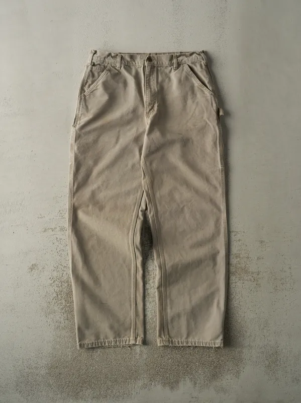 Vintage Y2K Beige Carhartt Carpenter Pants (35.5x32) sold by Rebalance Vintage