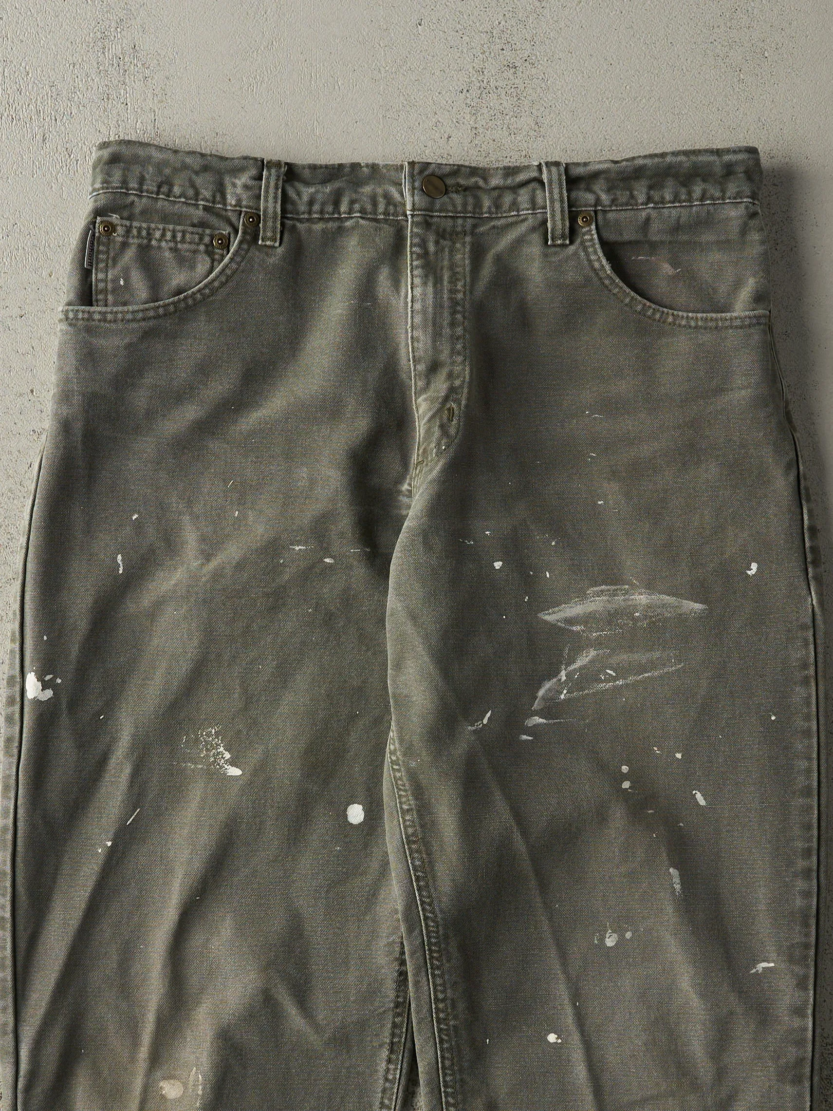 Vintage 90s Green Carhartt Work Pants (35.5x29.5) sold by Rebalance Vintage product image thumbnail 4