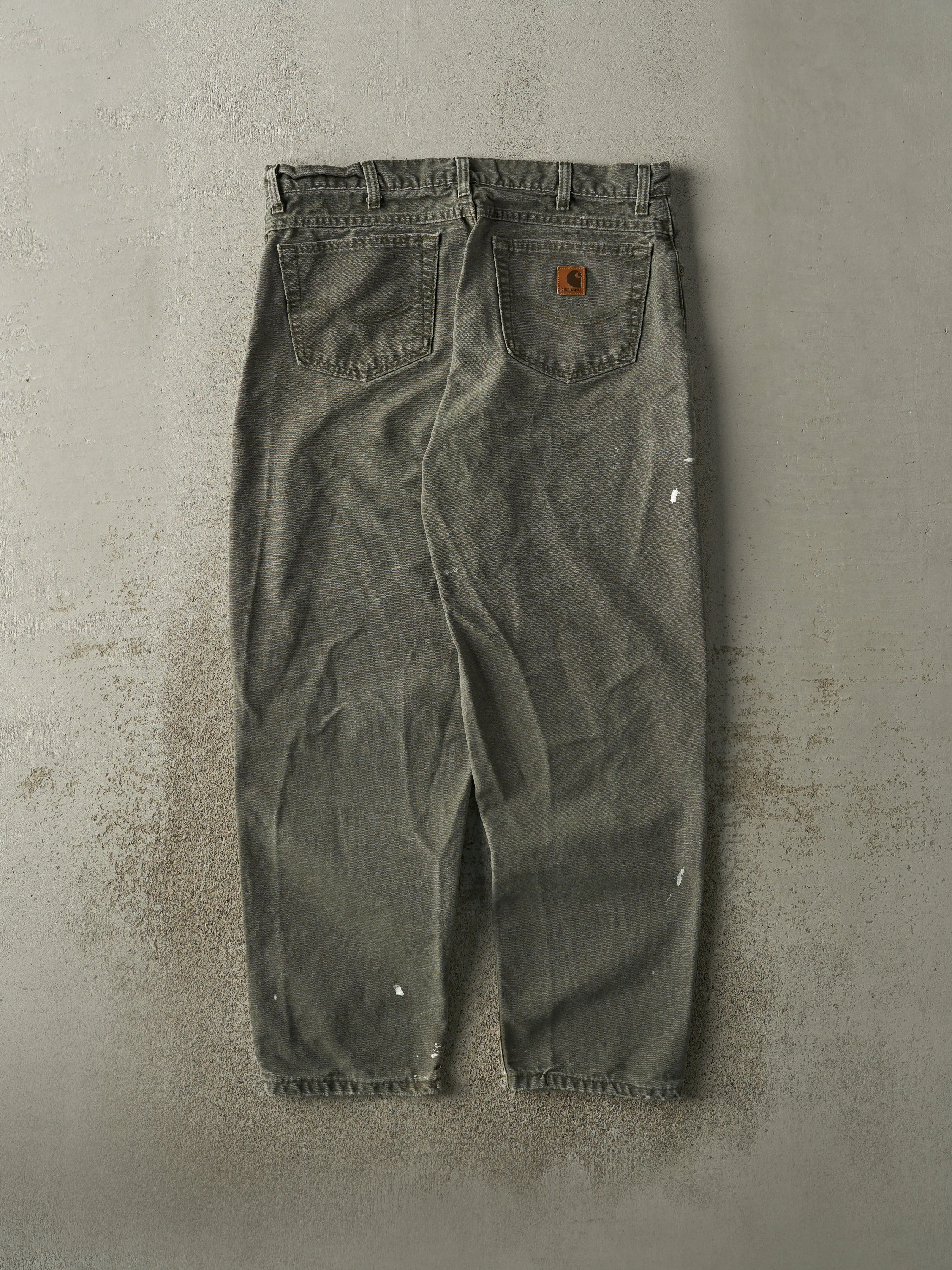 Vintage 90s Green Carhartt Work Pants (35.5x29.5) sold by Rebalance Vintage product image thumbnail 3