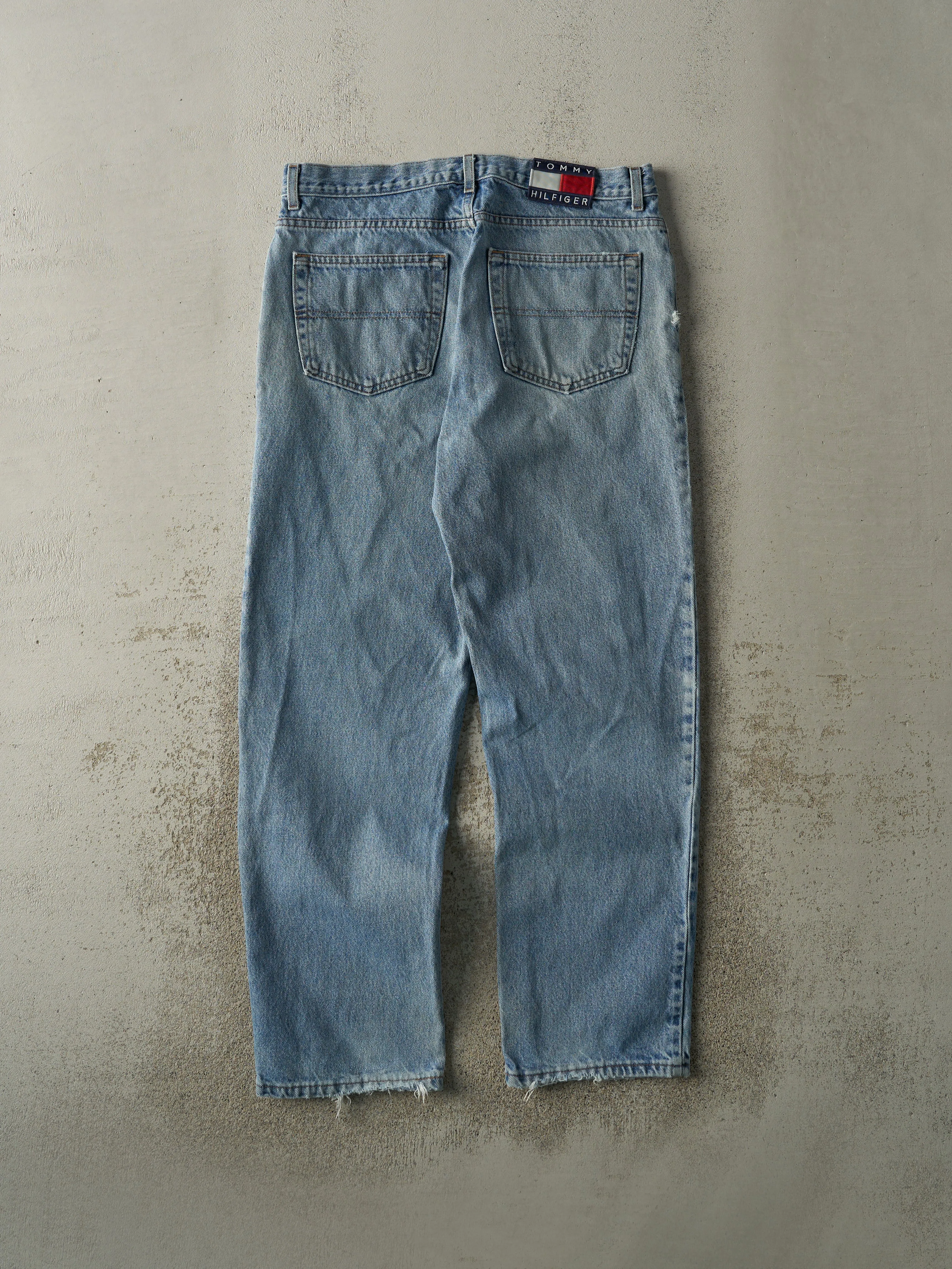 Vintage 90s Light Wash Tommy Hilfiger Jeans (35x30.5) sold by Rebalance Vintage product image thumbnail 3