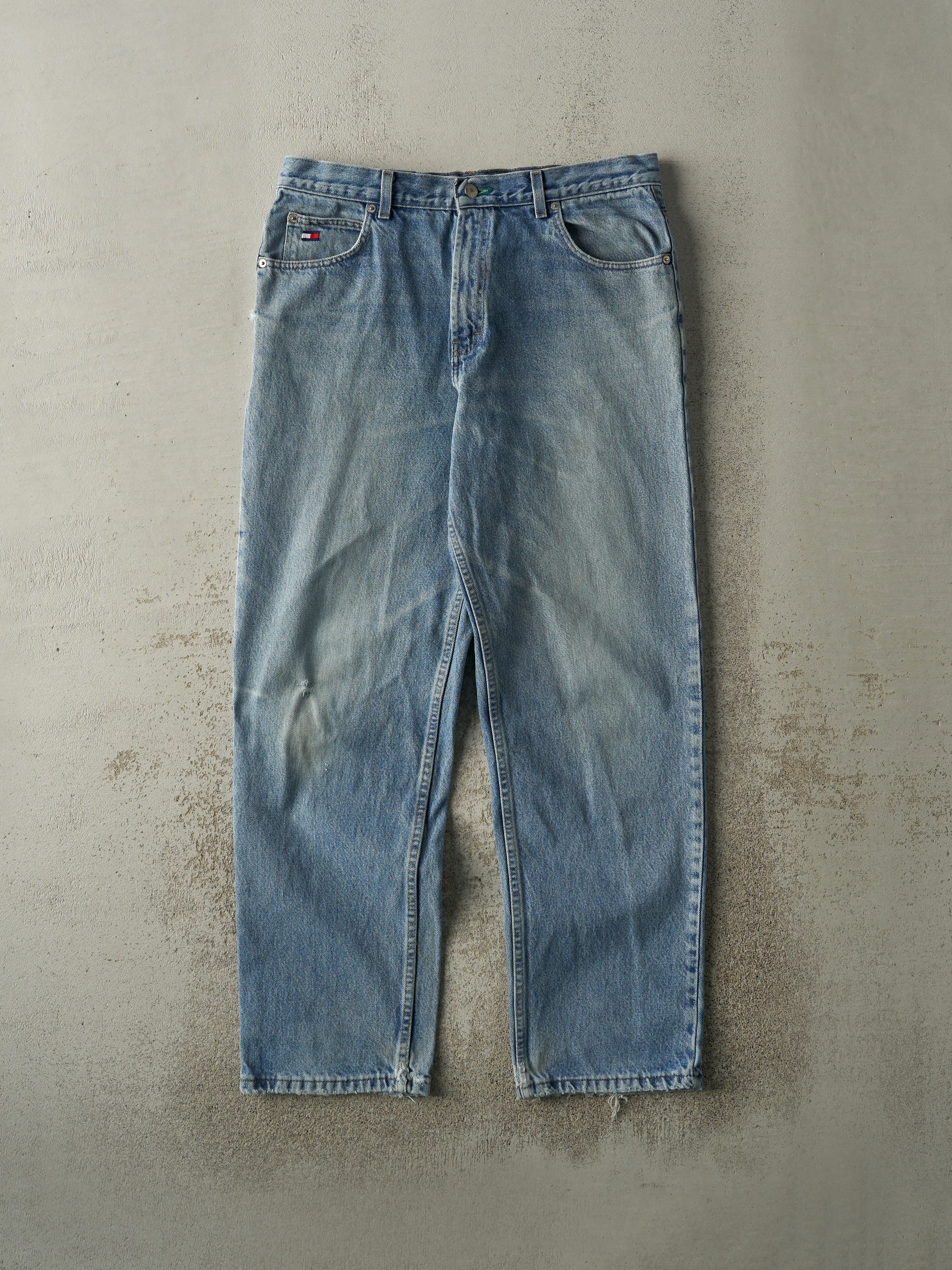 Vintage 90s Light Wash Tommy Hilfiger Jeans (35x30.5) sold by Rebalance Vintage