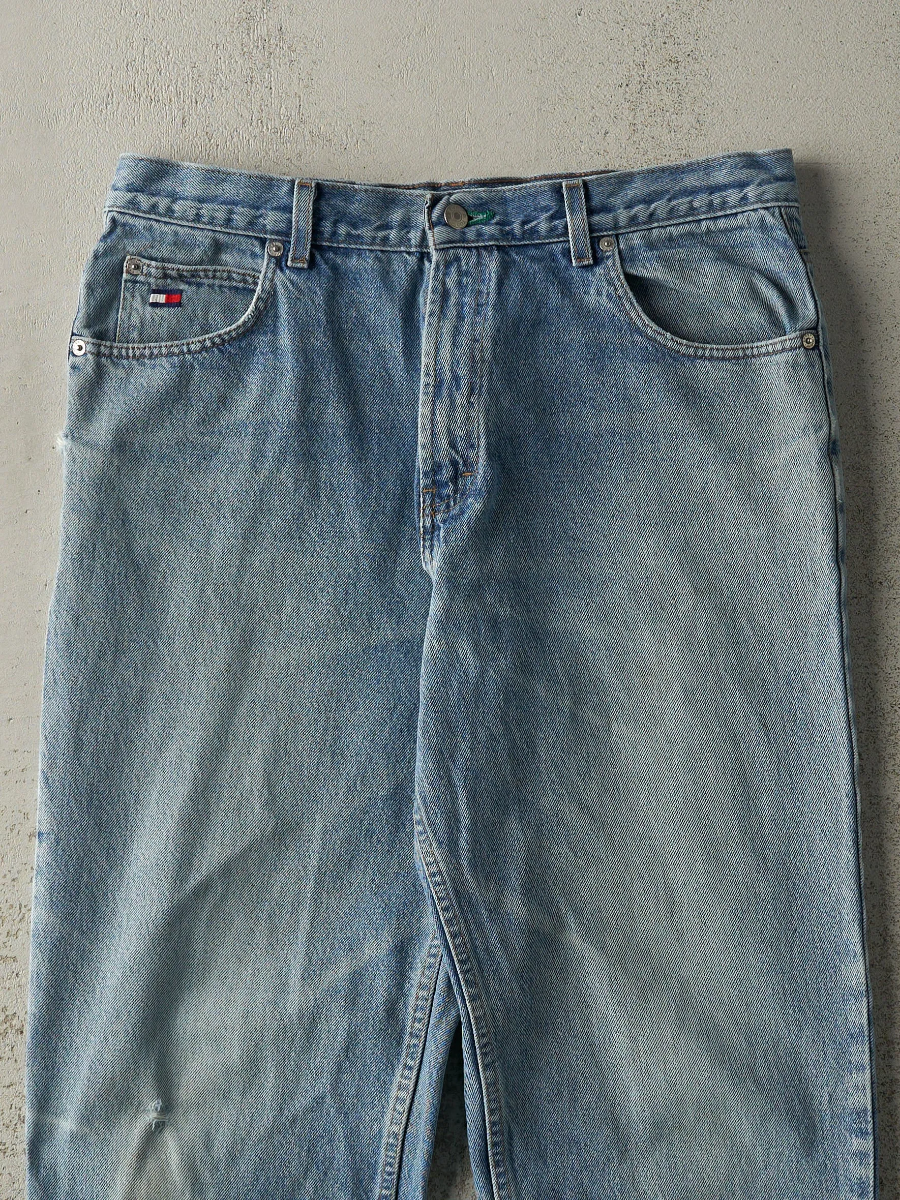 Vintage 90s Light Wash Tommy Hilfiger Jeans (35x30.5) sold by Rebalance Vintage product image thumbnail 4
