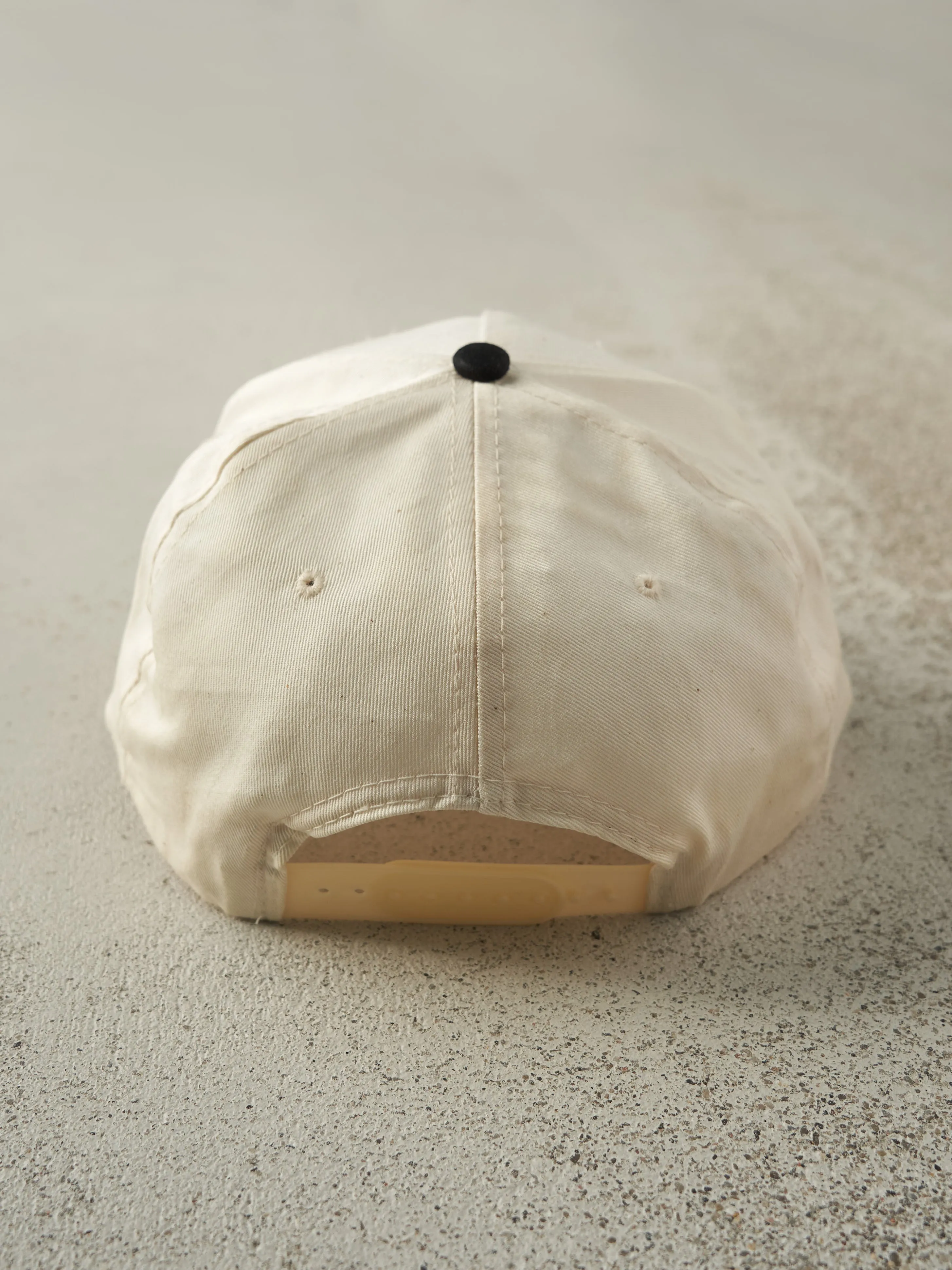 Vintage 90s White & Black Embroidered Brandt Two Tone Snapback sold by Rebalance Vintage product image thumbnail 3