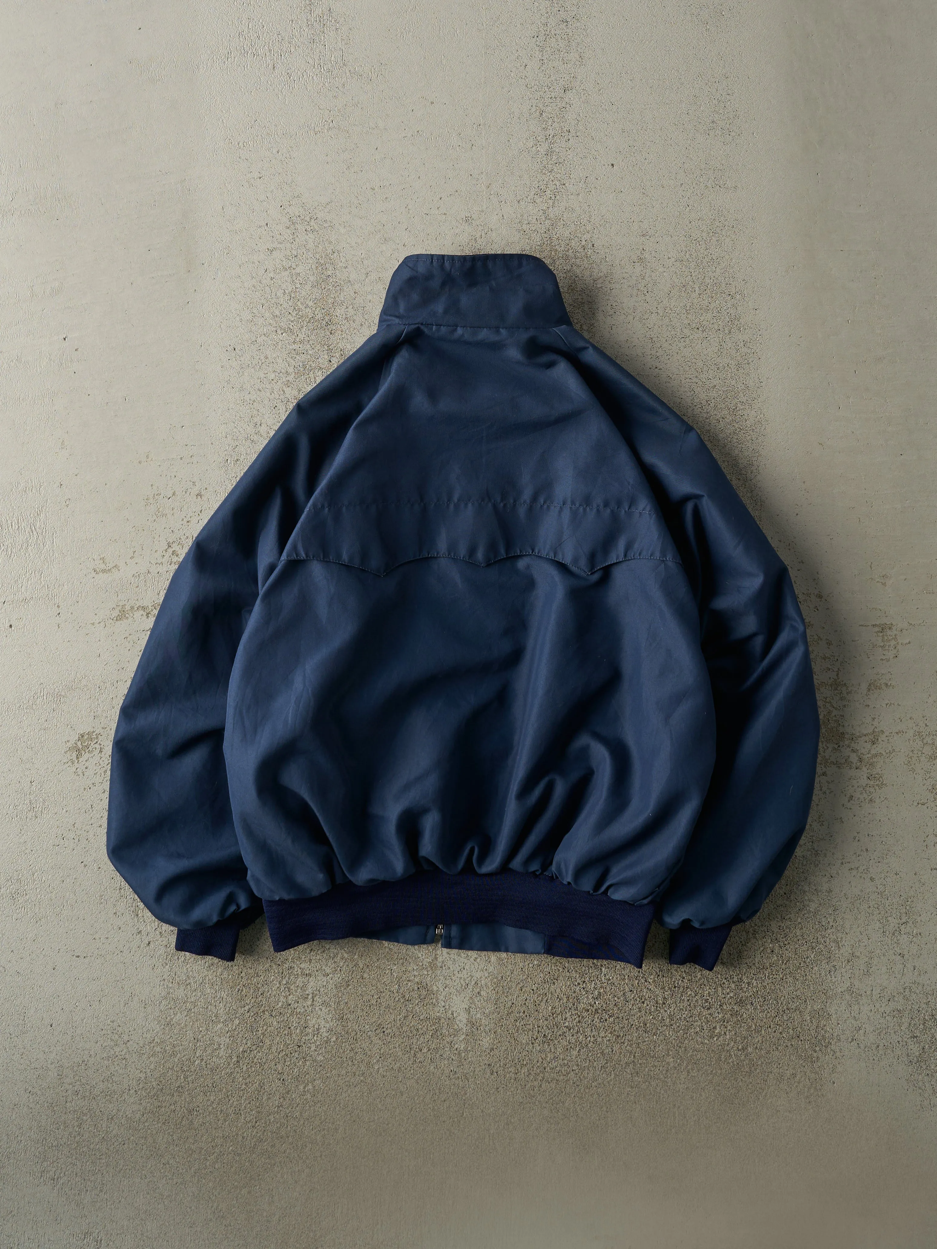 Vintage 80s Navy Blue Harrington Jacket (M/L) sold by Rebalance Vintage product image thumbnail 2