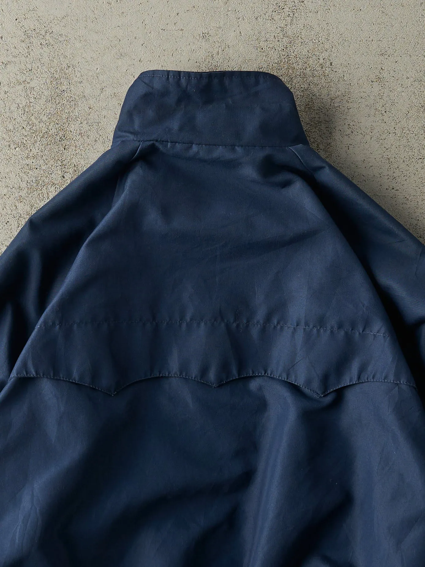 Vintage 80s Navy Blue Harrington Jacket (M/L) sold by Rebalance Vintage product image thumbnail 4