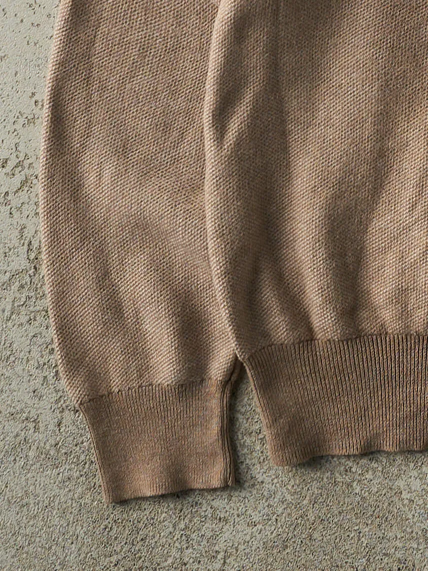 Vintage Y2K Brown Ralph Lauren Quarter Zip Knit (M/L) sold by Rebalance Vintage product image thumbnail 3