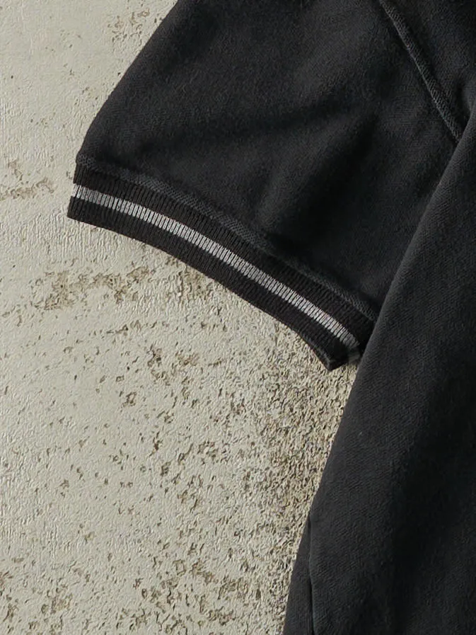 Vintage 90s Faded Black Calvin Klein Jeans Embroidered Boxy Shirt (S/M) sold by Rebalance Vintage product image thumbnail 3