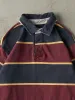 Vintage Y2K Navy & Red LL Bean Quarter Button Rugby Shirt (M/L) sold by Rebalance Vintage