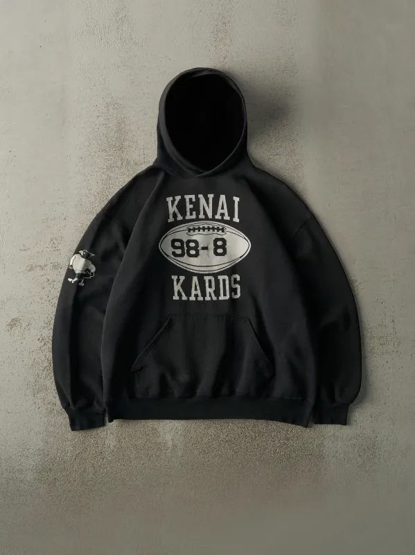 Vintage 90s Black Kenai Kards Football Russell Athletic Hoodie (L/XL) sold by Rebalance Vintage