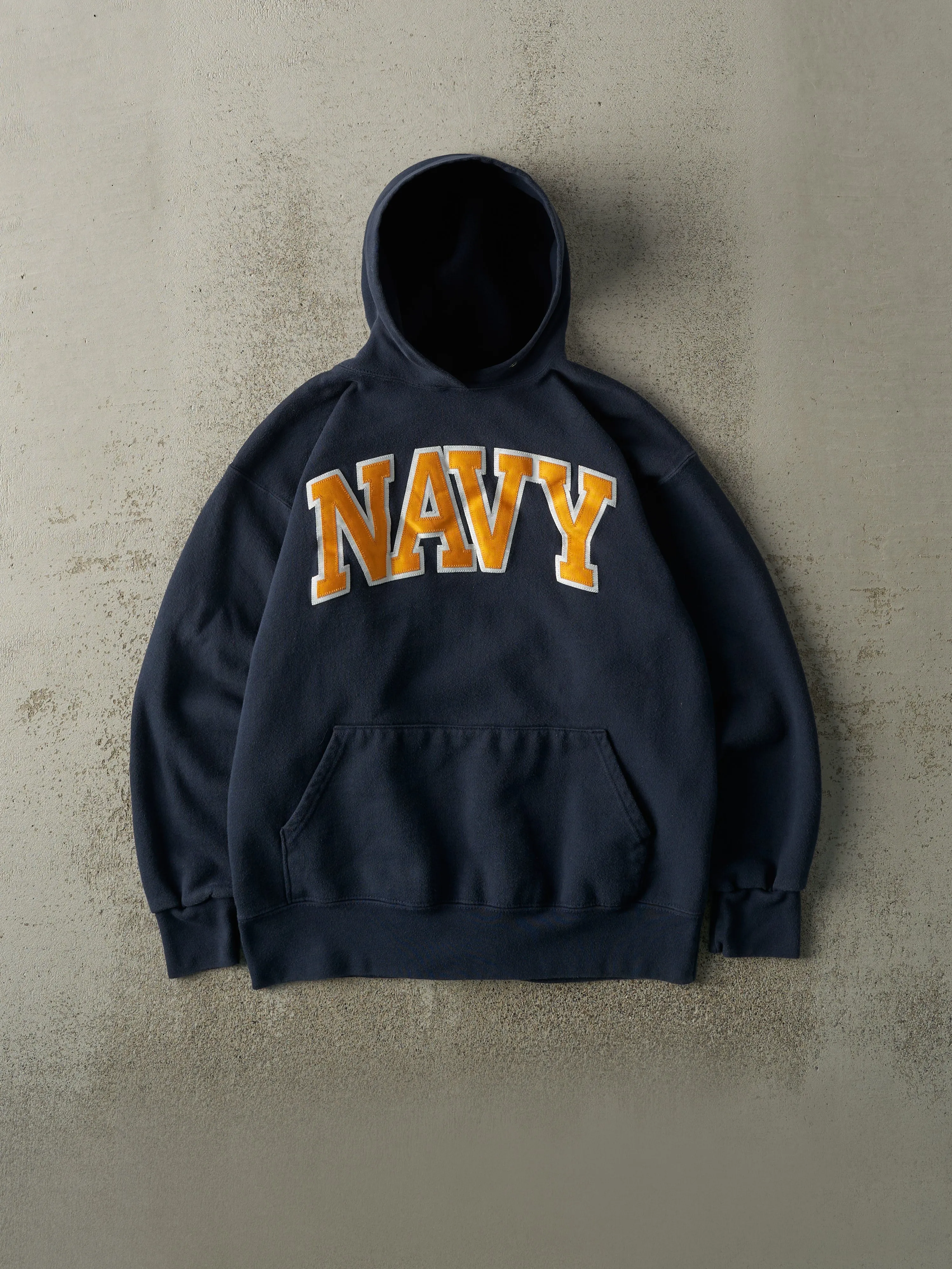 Vintage Y2K Navy Blue US Navy Hoodie (M/L) sold by Rebalance Vintage