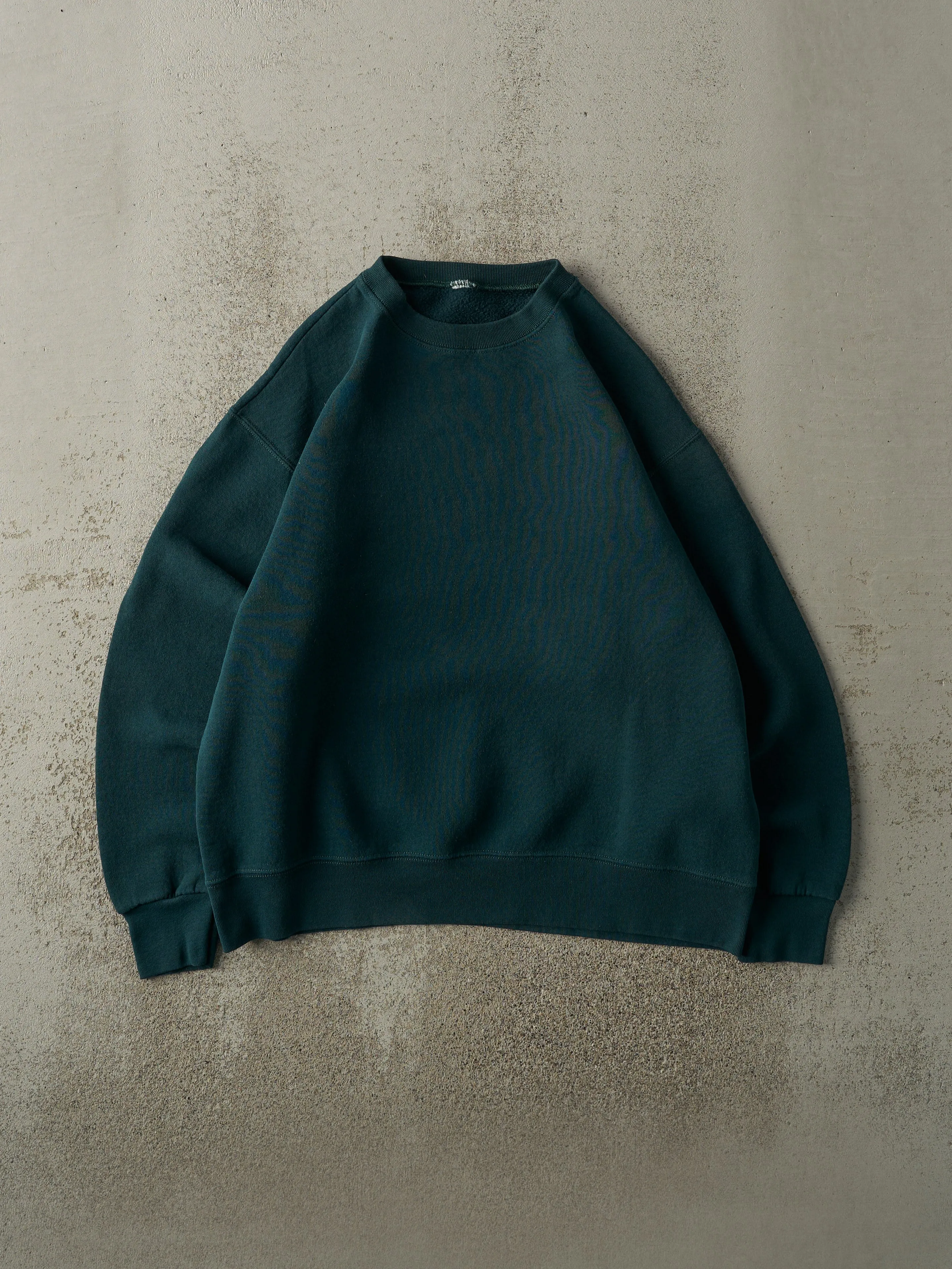 Vintage 90s Green Blank Crewneck (M/L) sold by Rebalance Vintage