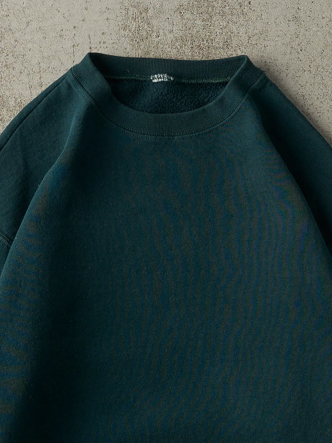 Vintage 90s Green Blank Crewneck (M/L) sold by Rebalance Vintage product image thumbnail 2
