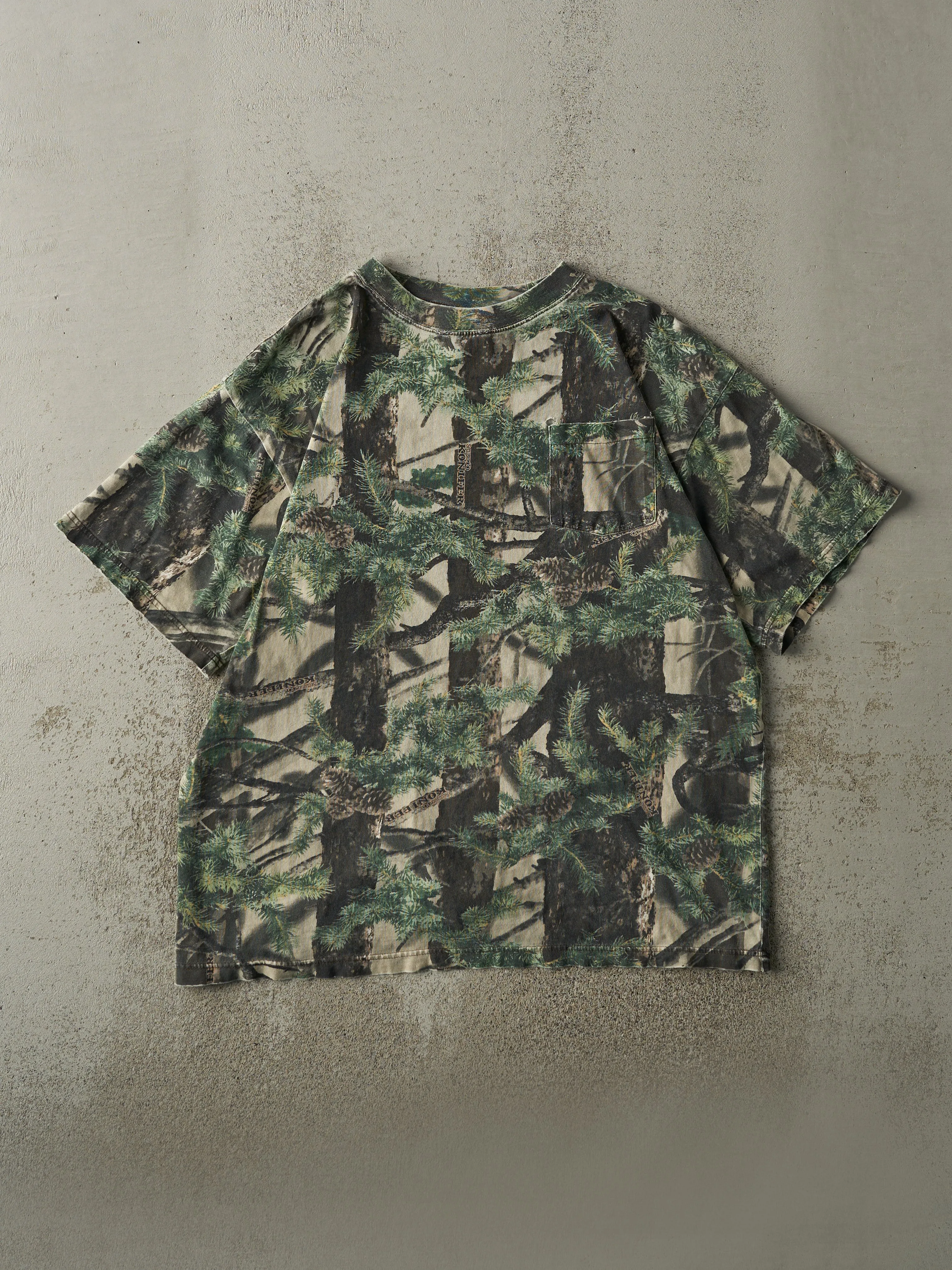 Vintage Y2K Camo Cabela's X Seclusion 3D Camo Pocket Tee (L/XL) sold by Rebalance Vintage