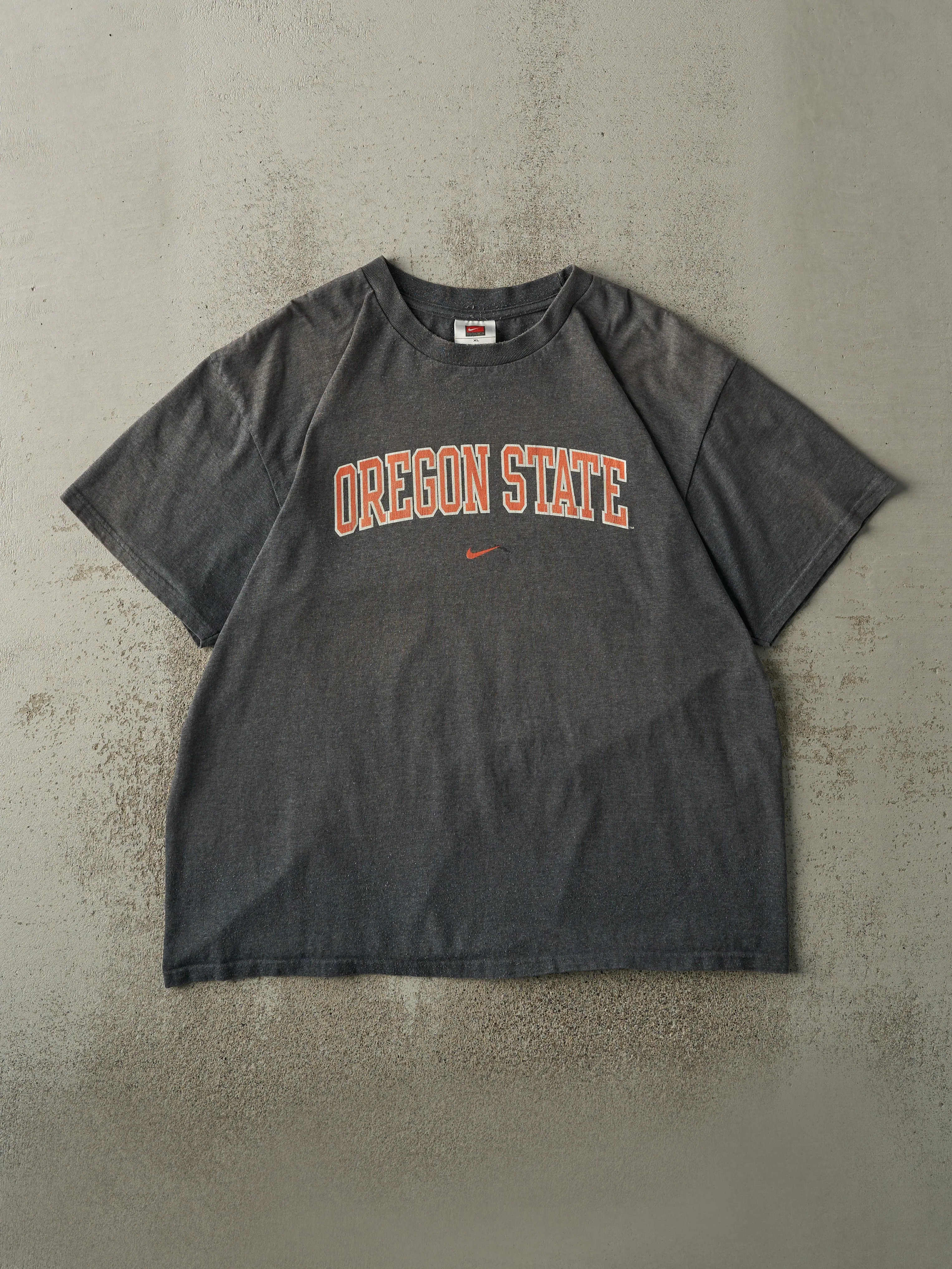 Vintage Y2K Charcoal Grey Oregon State Nike Tee (XL) sold by Rebalance Vintage