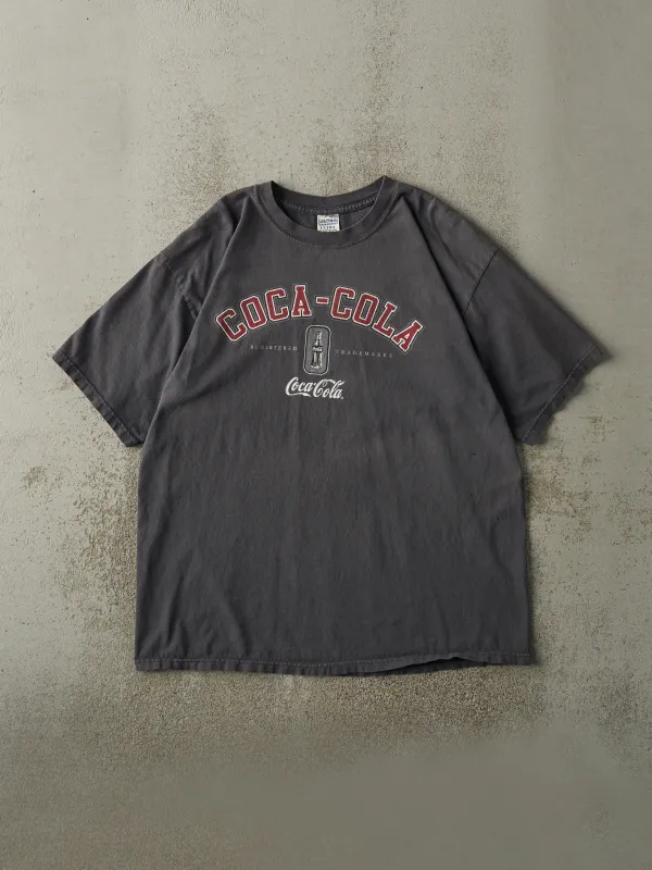 Vintage Y2K Charcoal Grey Coca-Cola Tee (L/XL) sold by Rebalance Vintage