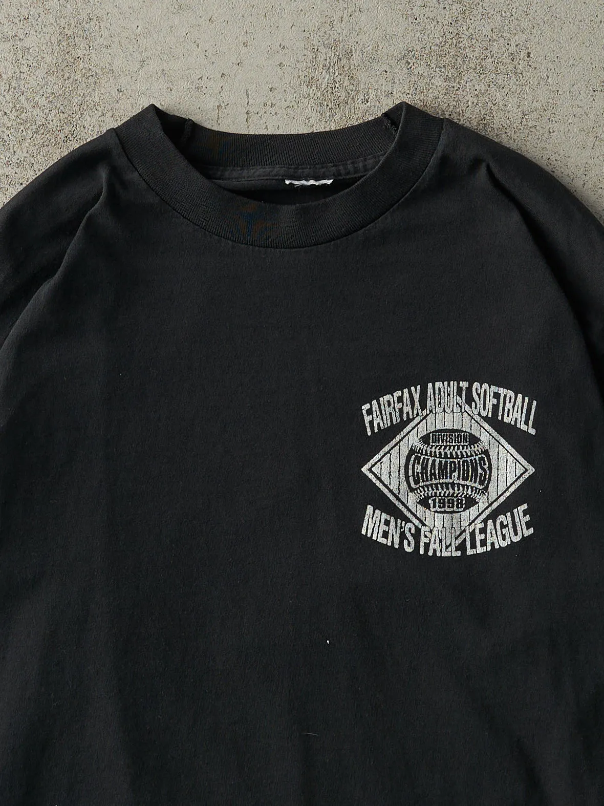 Vintage 98' Black Fairfax Adult Softball League Long Sleeve (L/XL) sold by Rebalance Vintage product image thumbnail 2