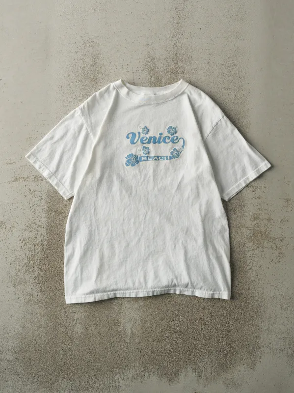 Vintage Y2K White Venice Beach California Tee (S/M) sold by Rebalance Vintage