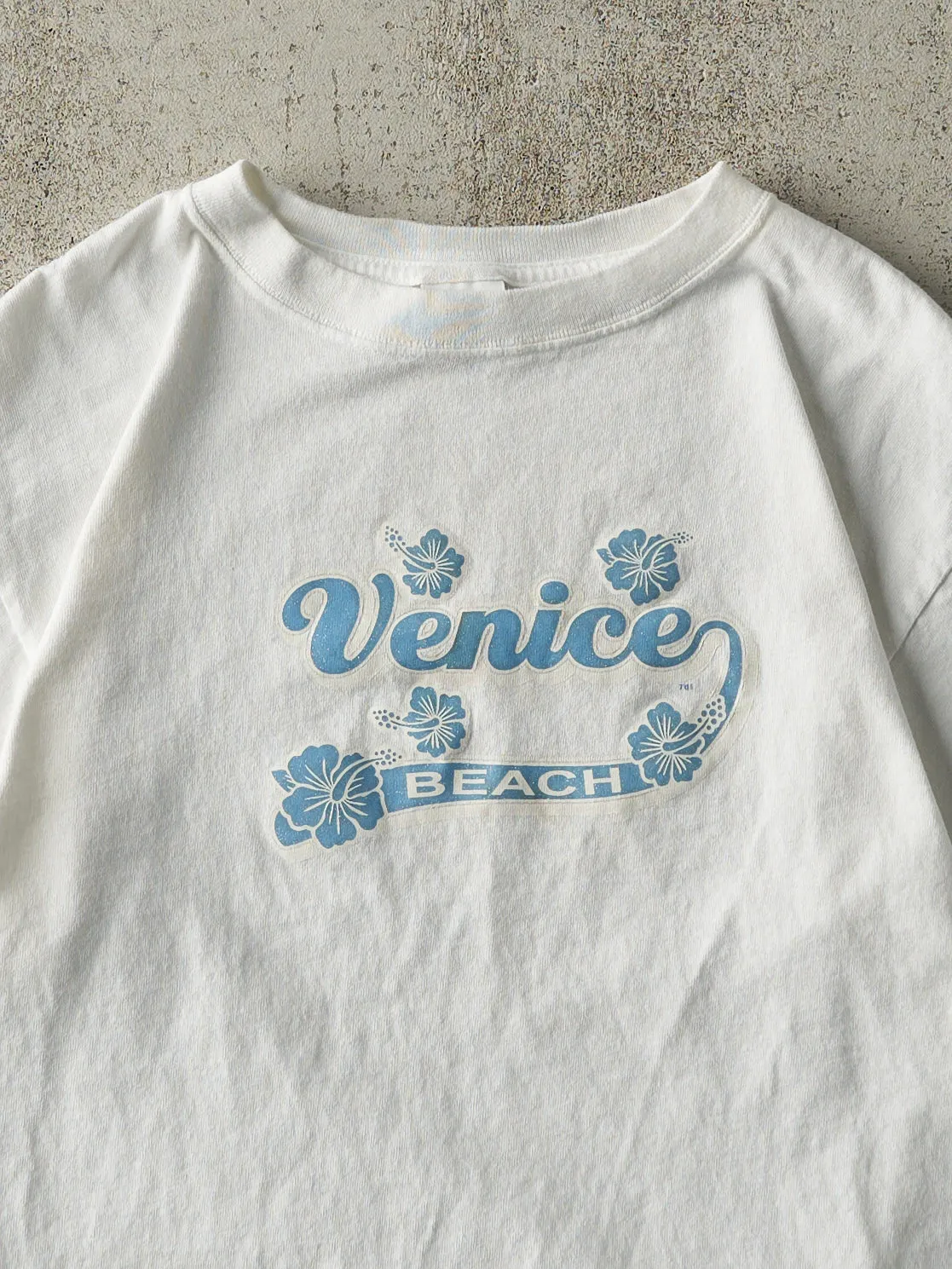 Vintage Y2K White Venice Beach California Tee (S/M) sold by Rebalance Vintage product image thumbnail 2
