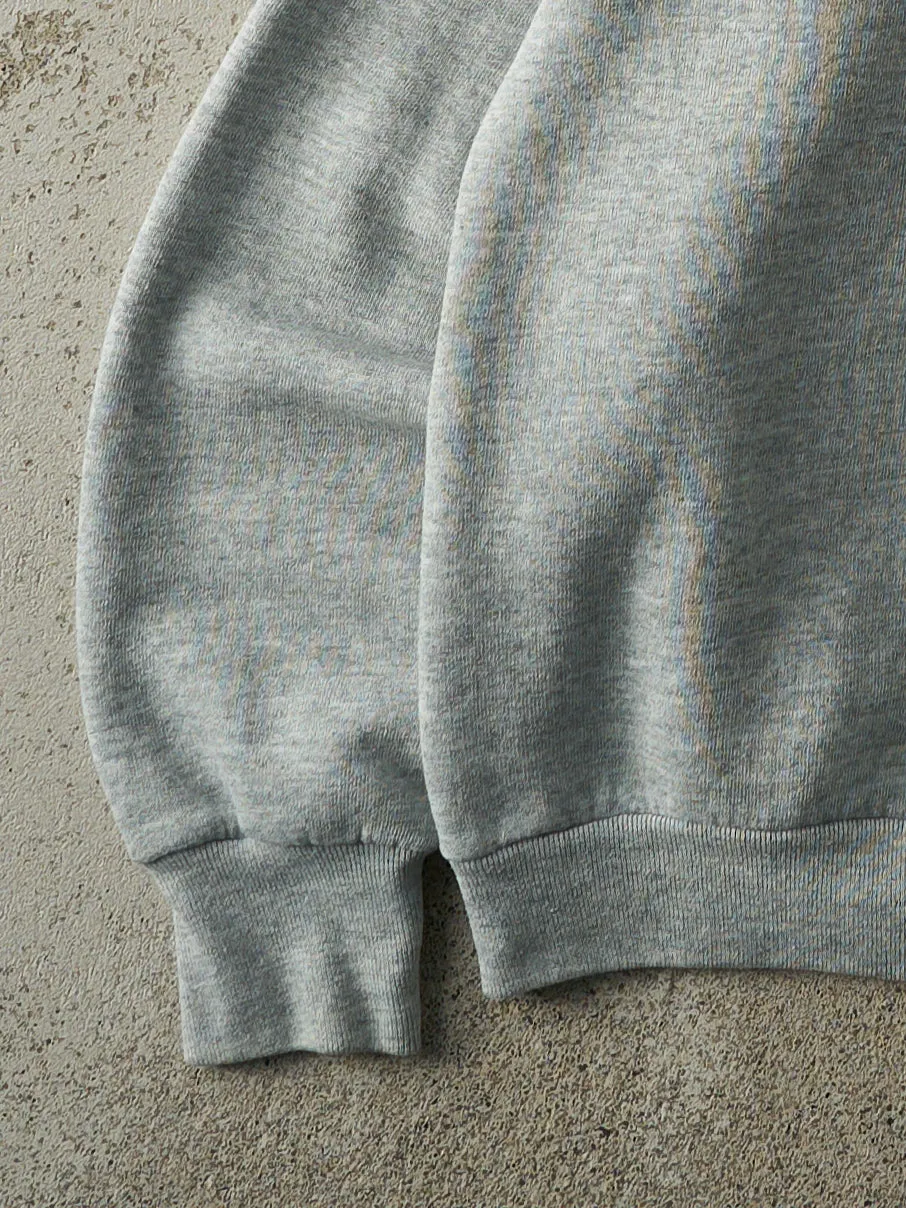 Vintage 90s Grey Blank Crewneck (S/M) sold by Rebalance Vintage product image thumbnail 3