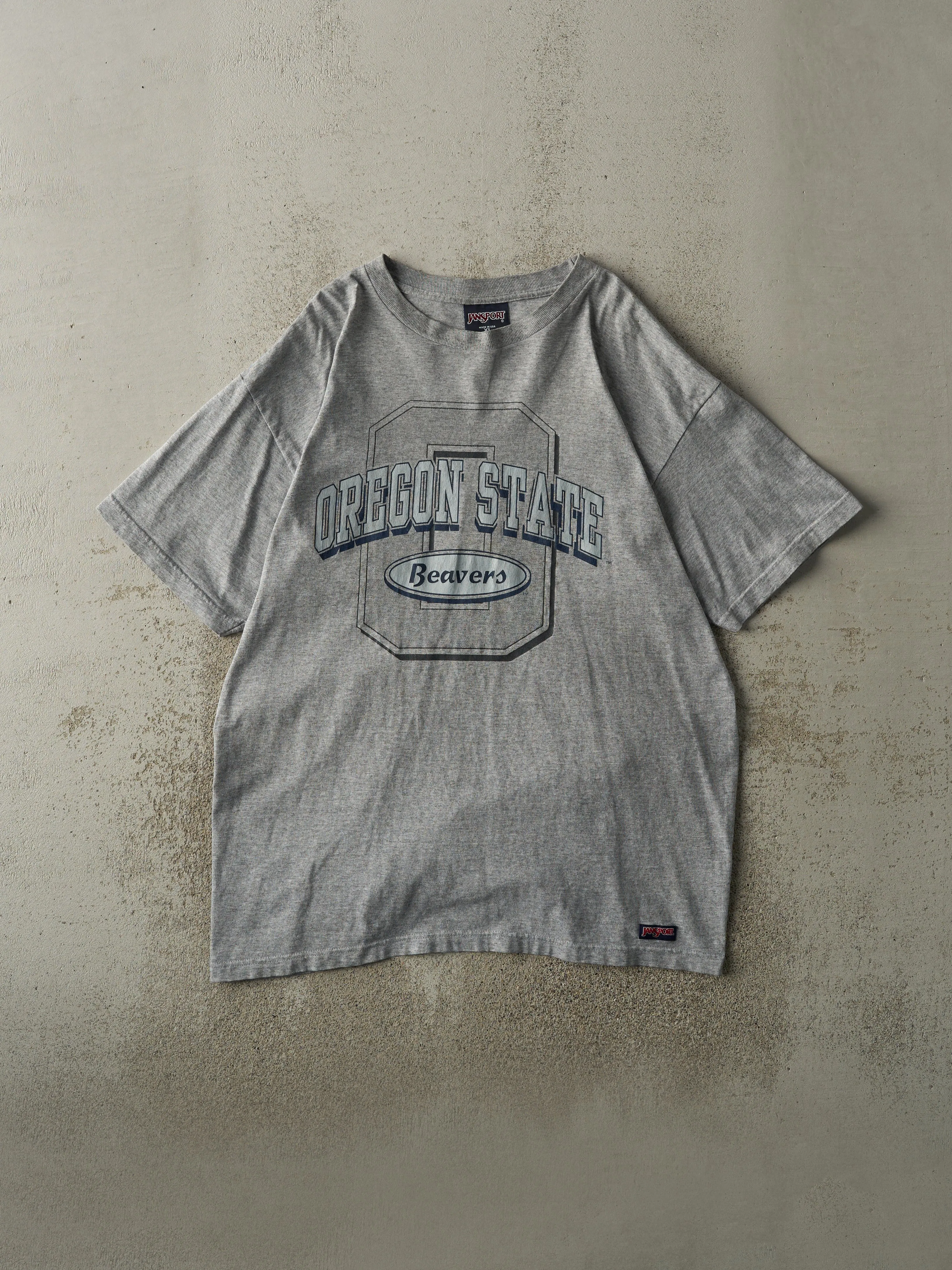Vintage 90s Grey Oregon State Beavers Tee (XL/XXL) sold by Rebalance Vintage