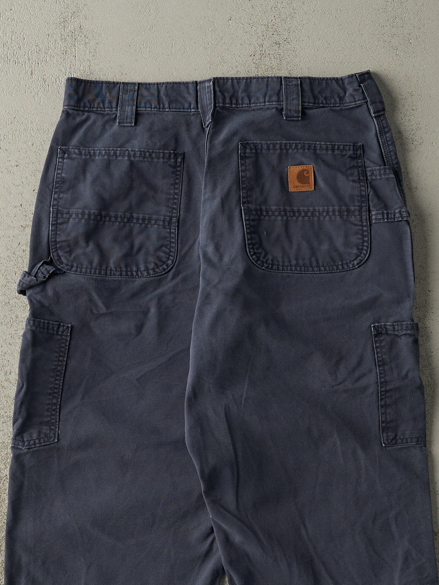 Vintage Y2K Navy Blue Carhartt Carpenter Pants (31.5x31) sold by Rebalance Vintage product image thumbnail 5