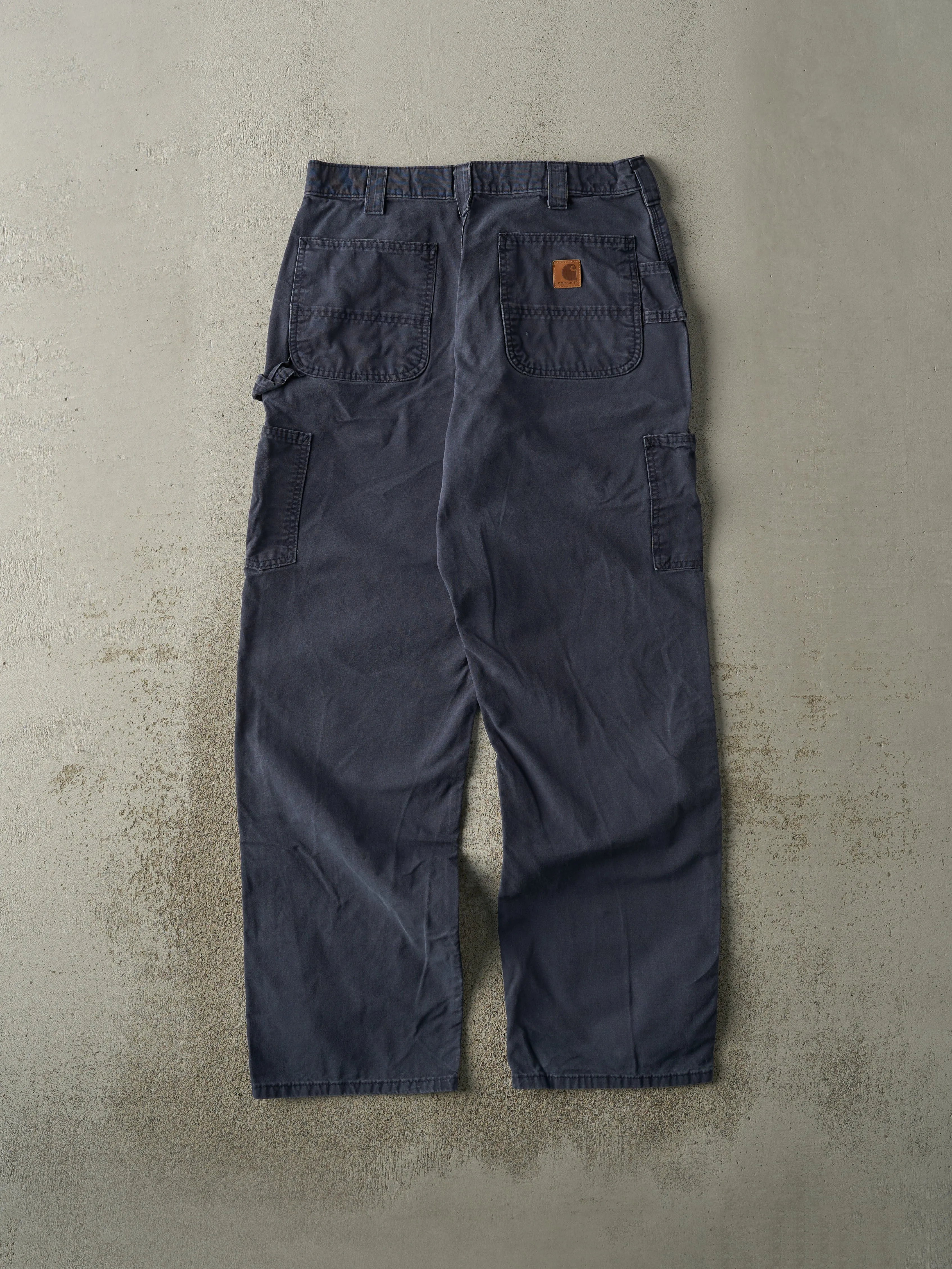 Vintage Y2K Navy Blue Carhartt Carpenter Pants (31.5x31) sold by Rebalance Vintage product image thumbnail 3