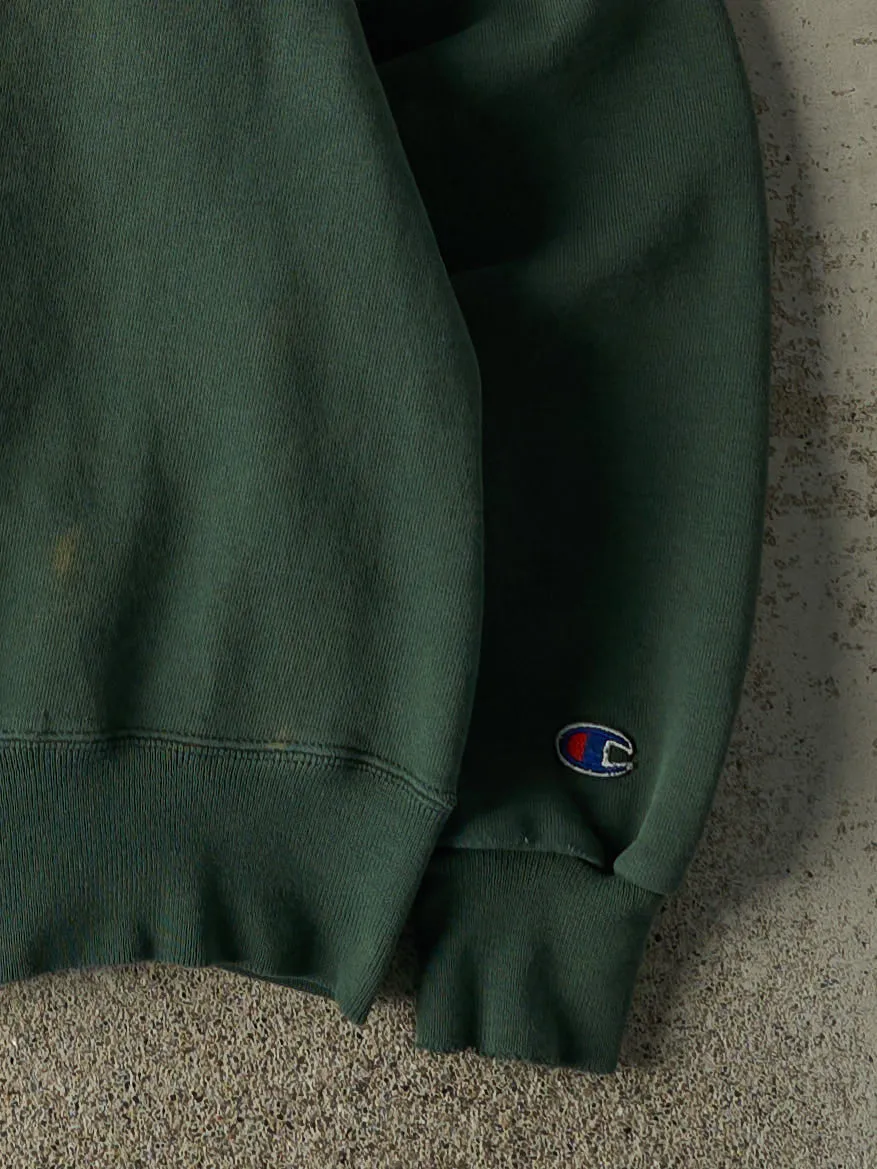 Vintage 90s Sun Faded Green Champion Crewneck (L/XL) sold by Rebalance Vintage product image thumbnail 3