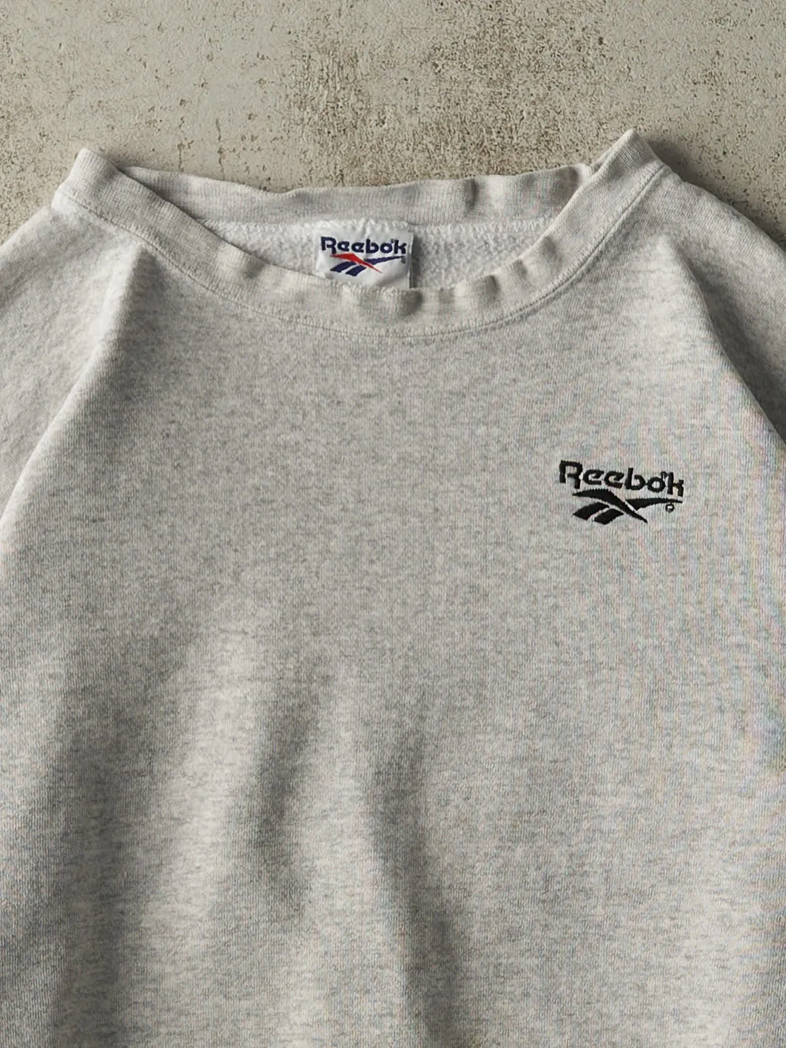 Vintage 90s Heather Grey Reebok Embroidered Crewneck (XL/XXL) sold by Rebalance Vintage product image thumbnail 2