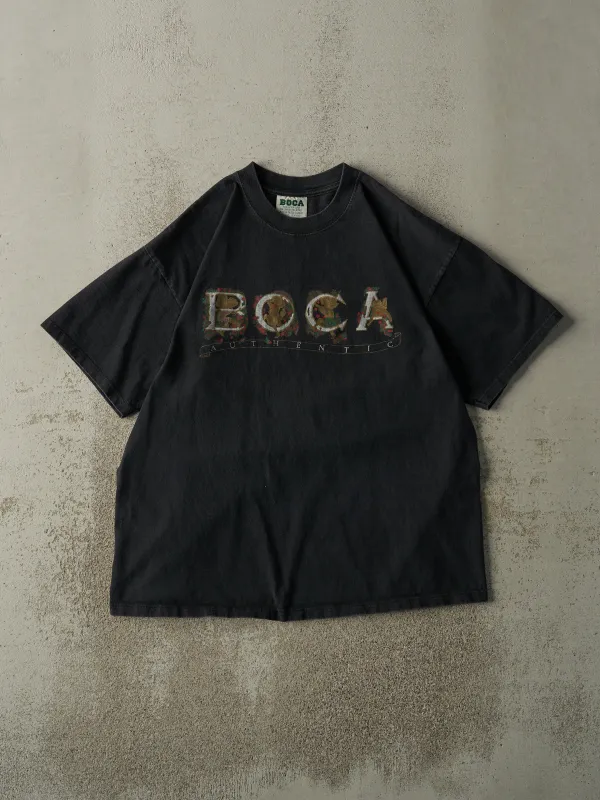 Vintage 90s Black Boca Authentic Tee (L/XL) sold by Rebalance Vintage