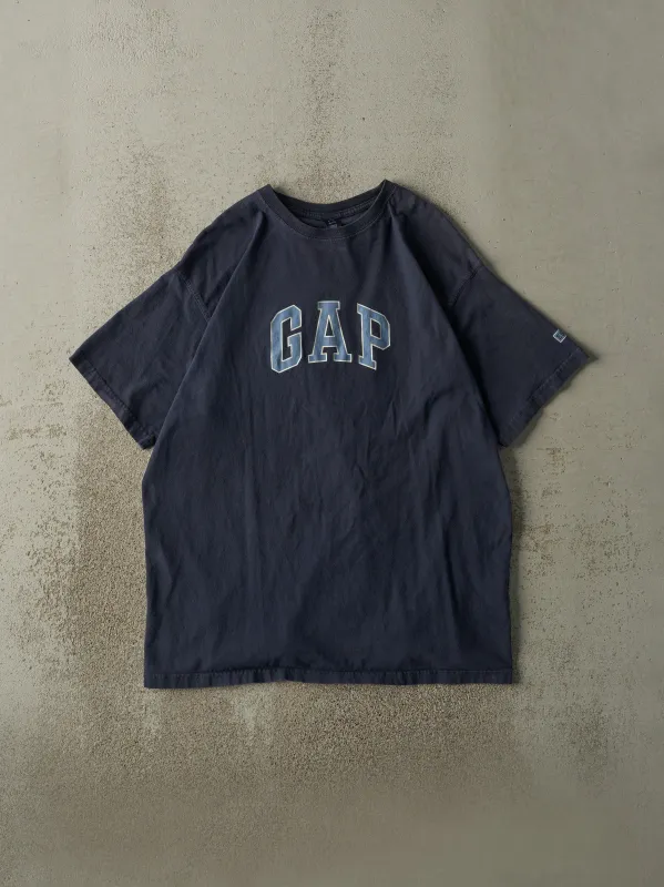 Vintage Y2K Navy Blue Gap Logo Tee (L/XL) sold by Rebalance Vintage