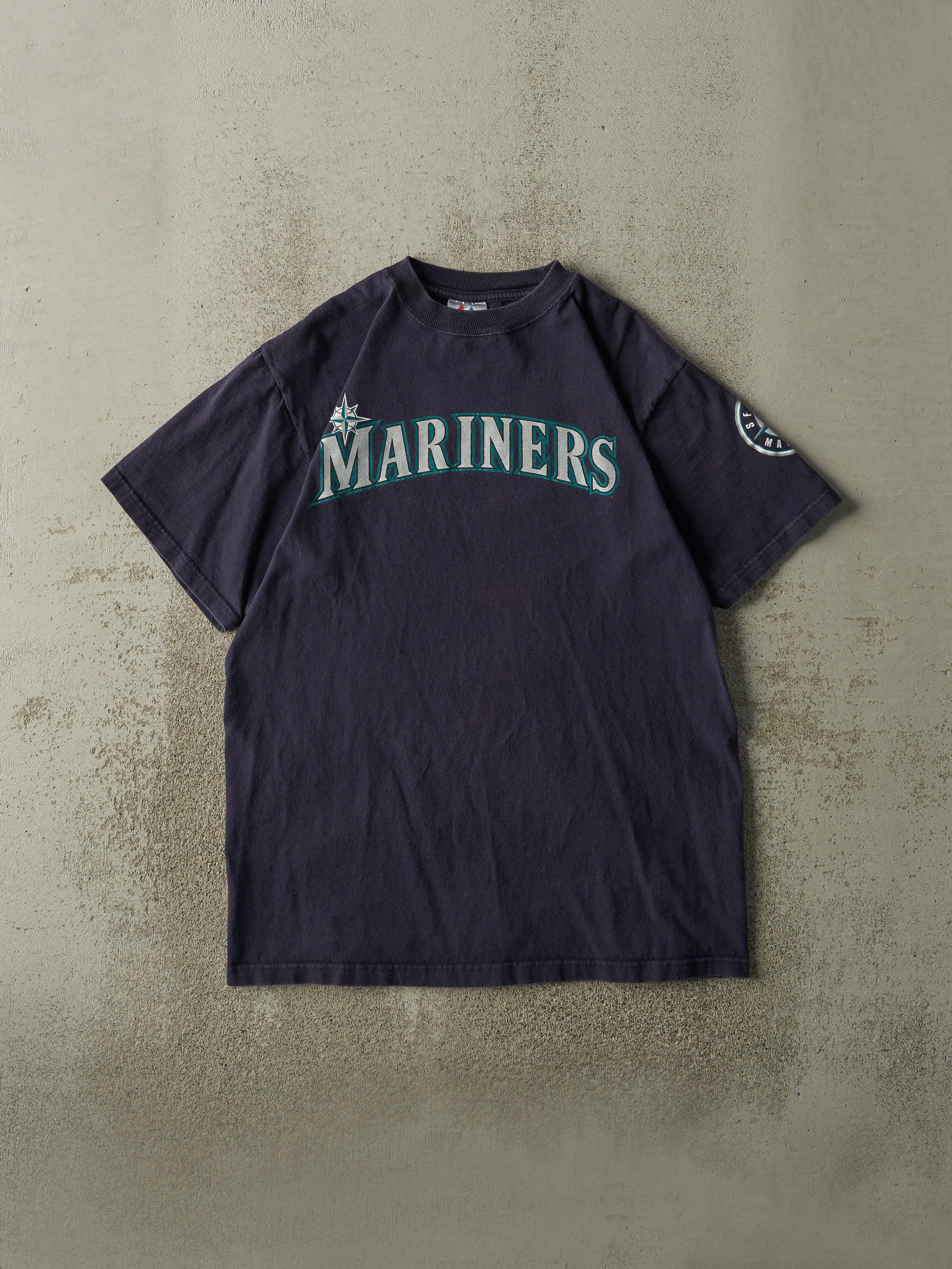 Vintage Y2K Navy Blue Seattle Mariners #51 Ichiro Player Tee (M/L) sold by Rebalance Vintage