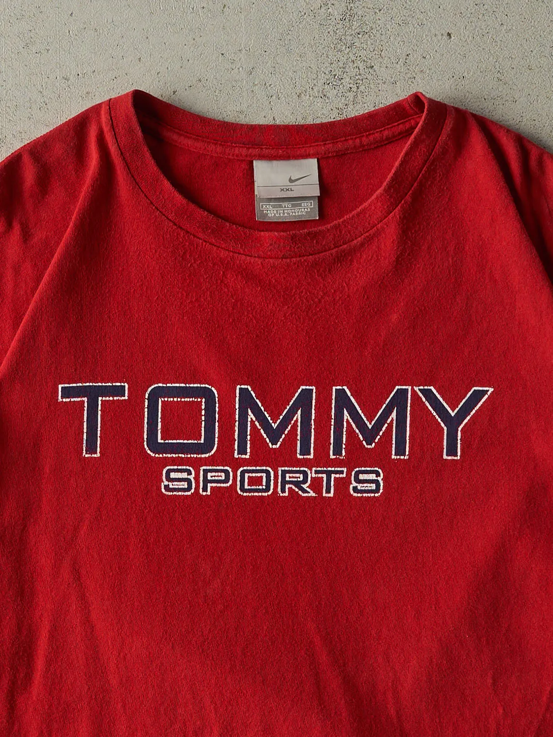 Vintage Y2K Red Tommy Sports Bootleg Tee (XXL) sold by Rebalance Vintage product image thumbnail 2