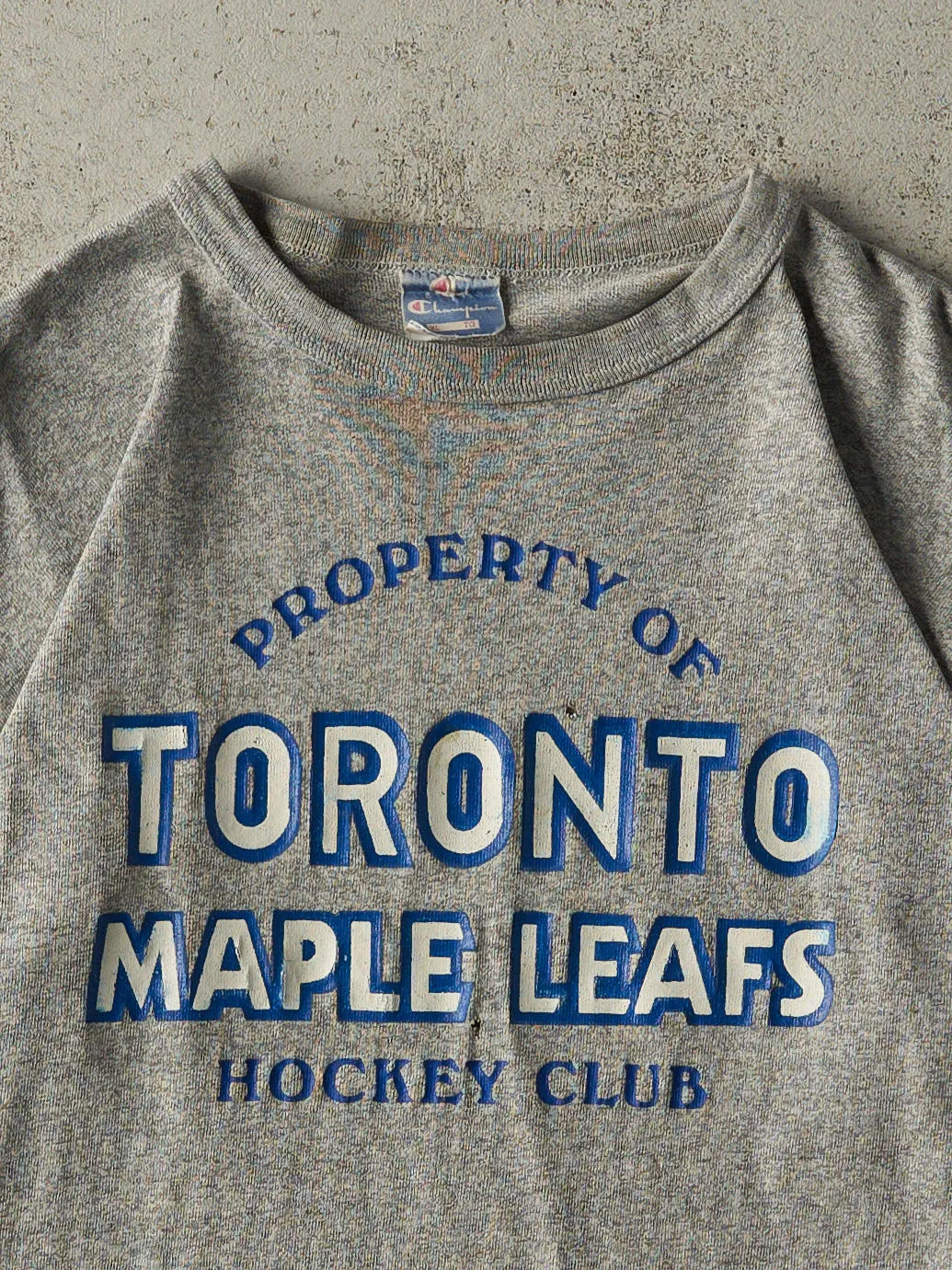 Vintage 90s Heather Grey Toronto Maple Leafs Tee (M) sold by Rebalance Vintage product image thumbnail 2