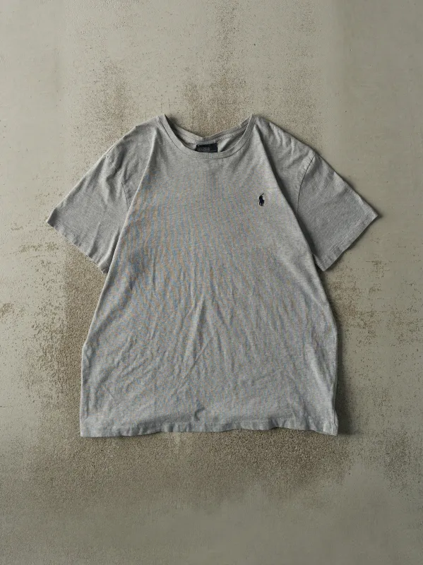 Vintage 90s Grey Polo by Ralph Lauren Tee (L/XL) sold by Rebalance Vintage