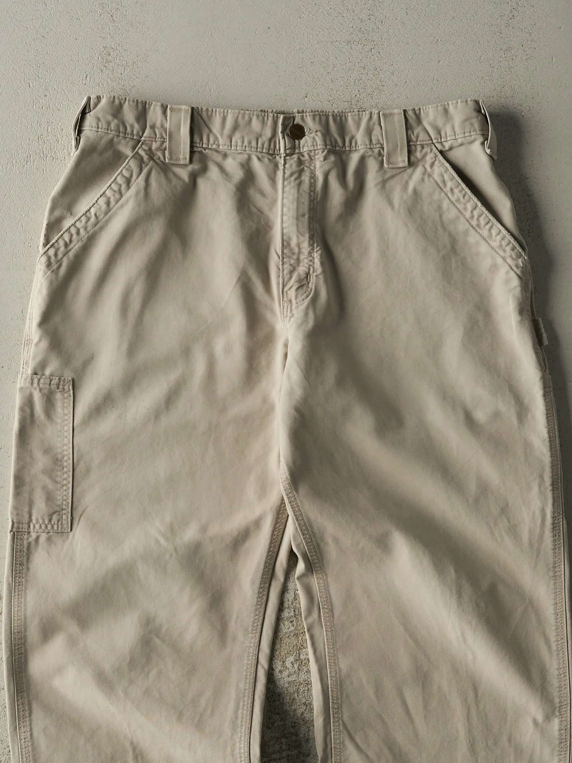 Vintage Y2K Beige Carhartt Carpenter Pants (35.5x28) sold by Rebalance Vintage product image thumbnail 4