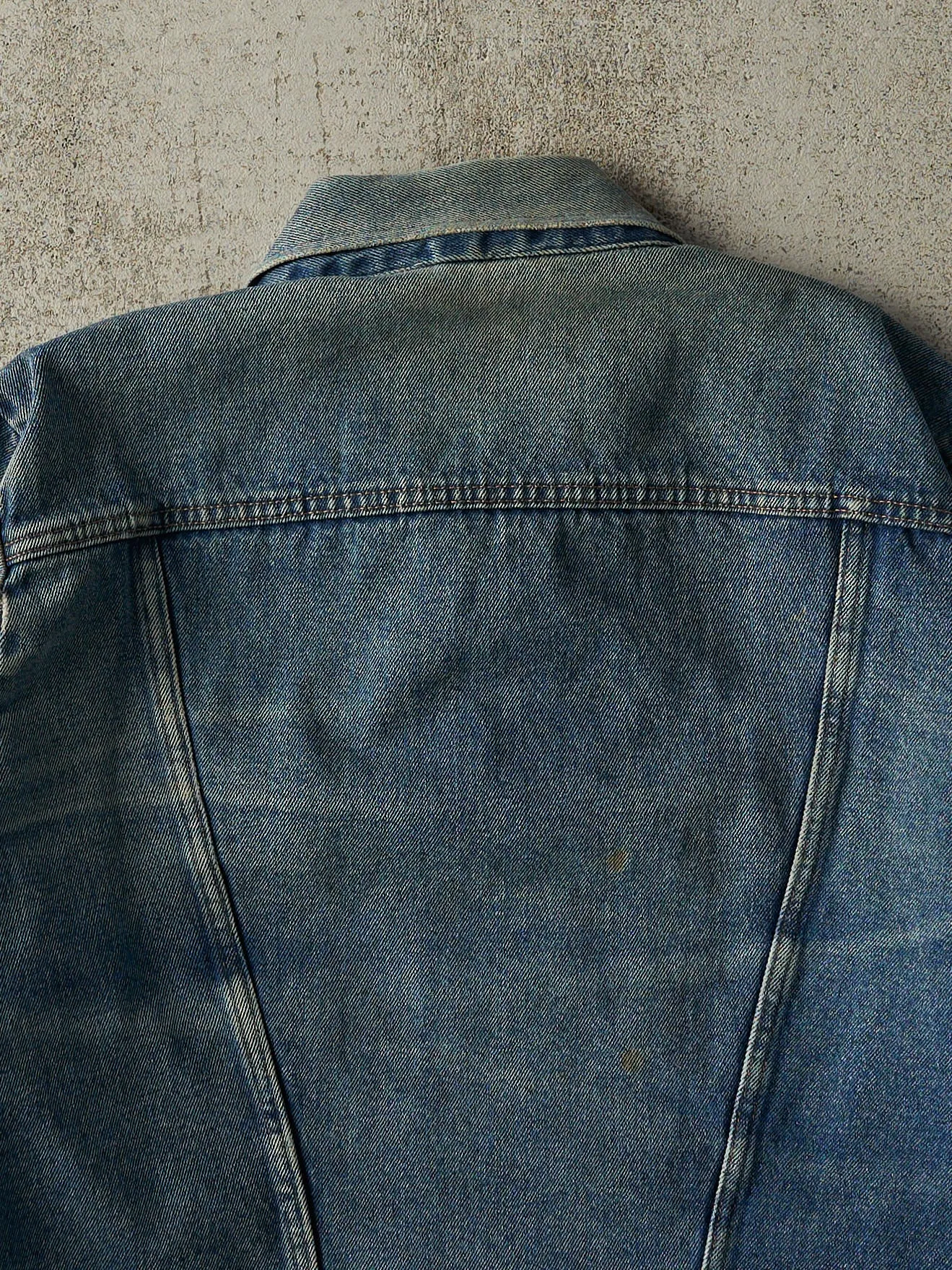 Vintage 80s Mid Wash Rustler Denim Jacket (M) sold by Rebalance Vintage product image thumbnail 4
