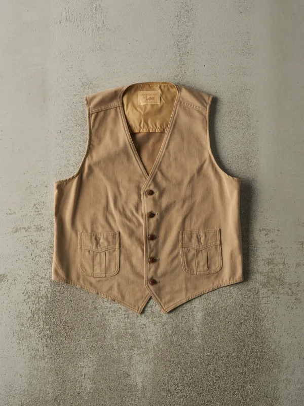 Vintage 70s Beige Western Vest (S/M) sold by Rebalance Vintage