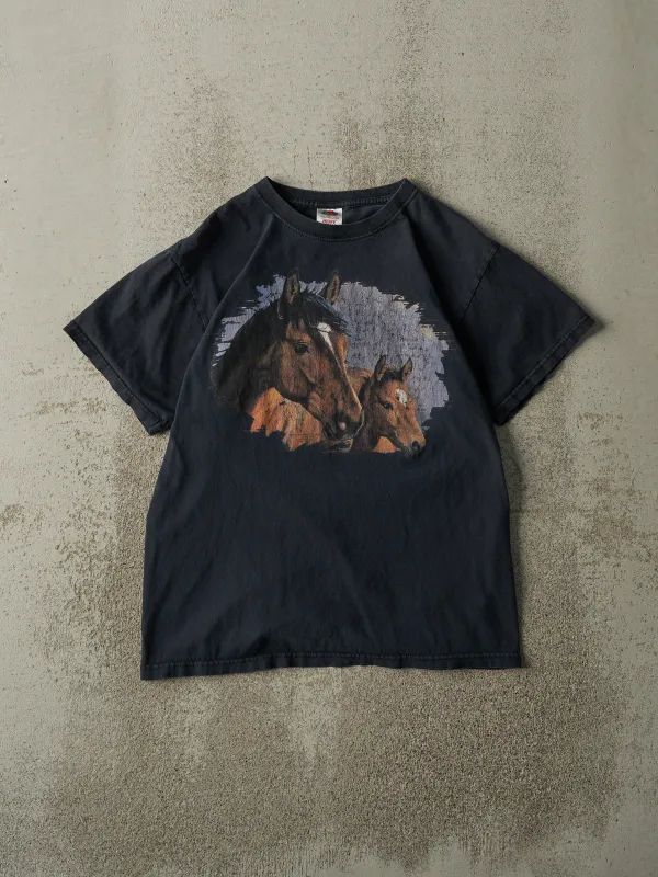 Vintage Y2K Black Horse Tee (XS/S) sold by Rebalance Vintage