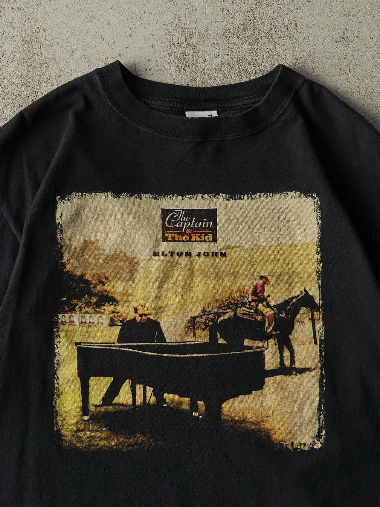 Vintage 06' Black Elton John Western Tour Tee (M/L) sold by Rebalance Vintage product image thumbnail 3