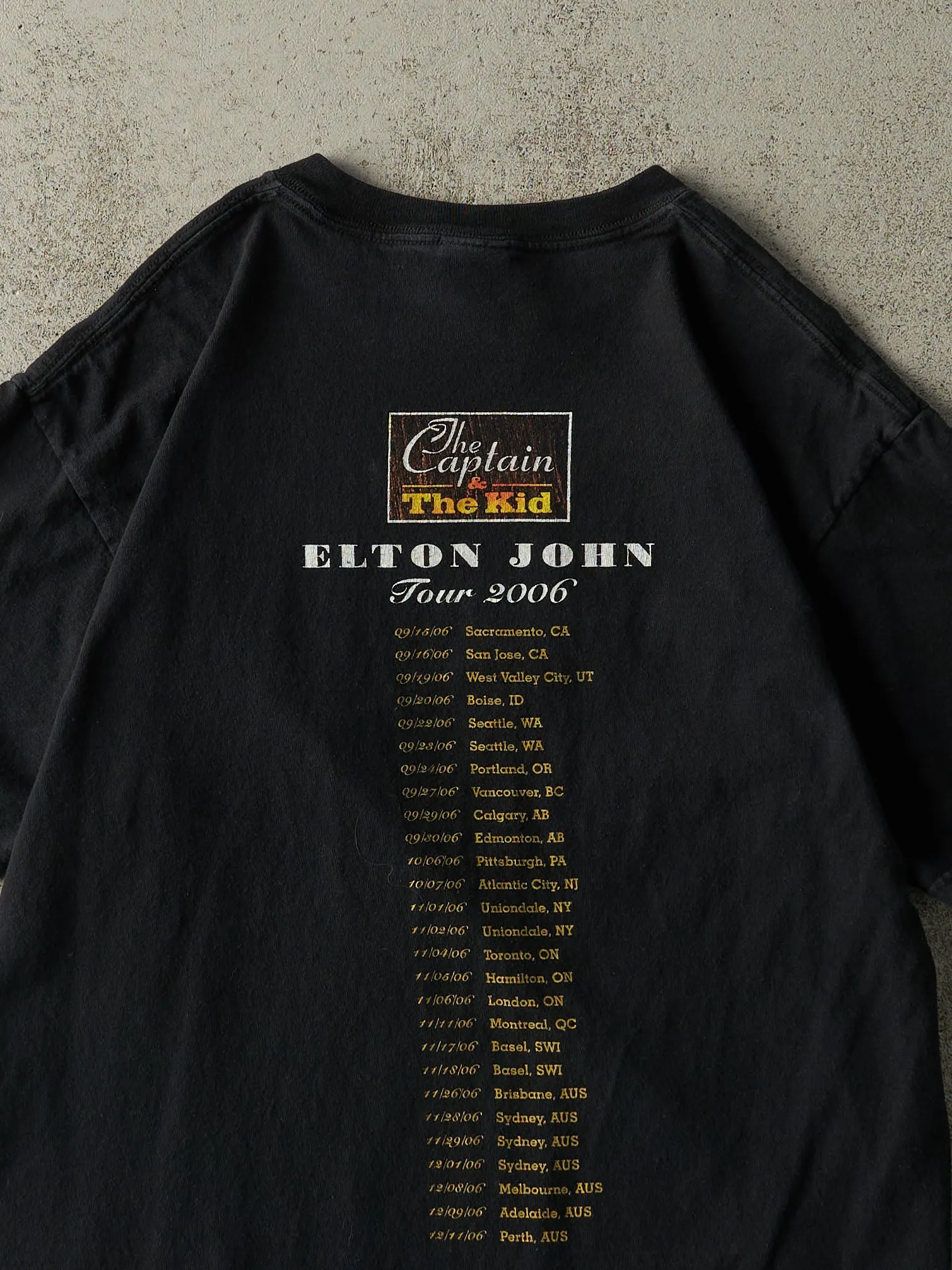 Vintage 06' Black Elton John Western Tour Tee (M/L) sold by Rebalance Vintage product image thumbnail 4