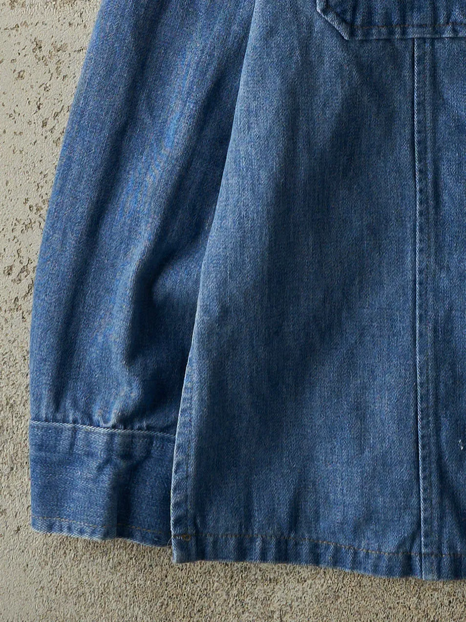 Vintage 80s Dark Wash Denim Button Up (L) sold by Rebalance Vintage product image thumbnail 3