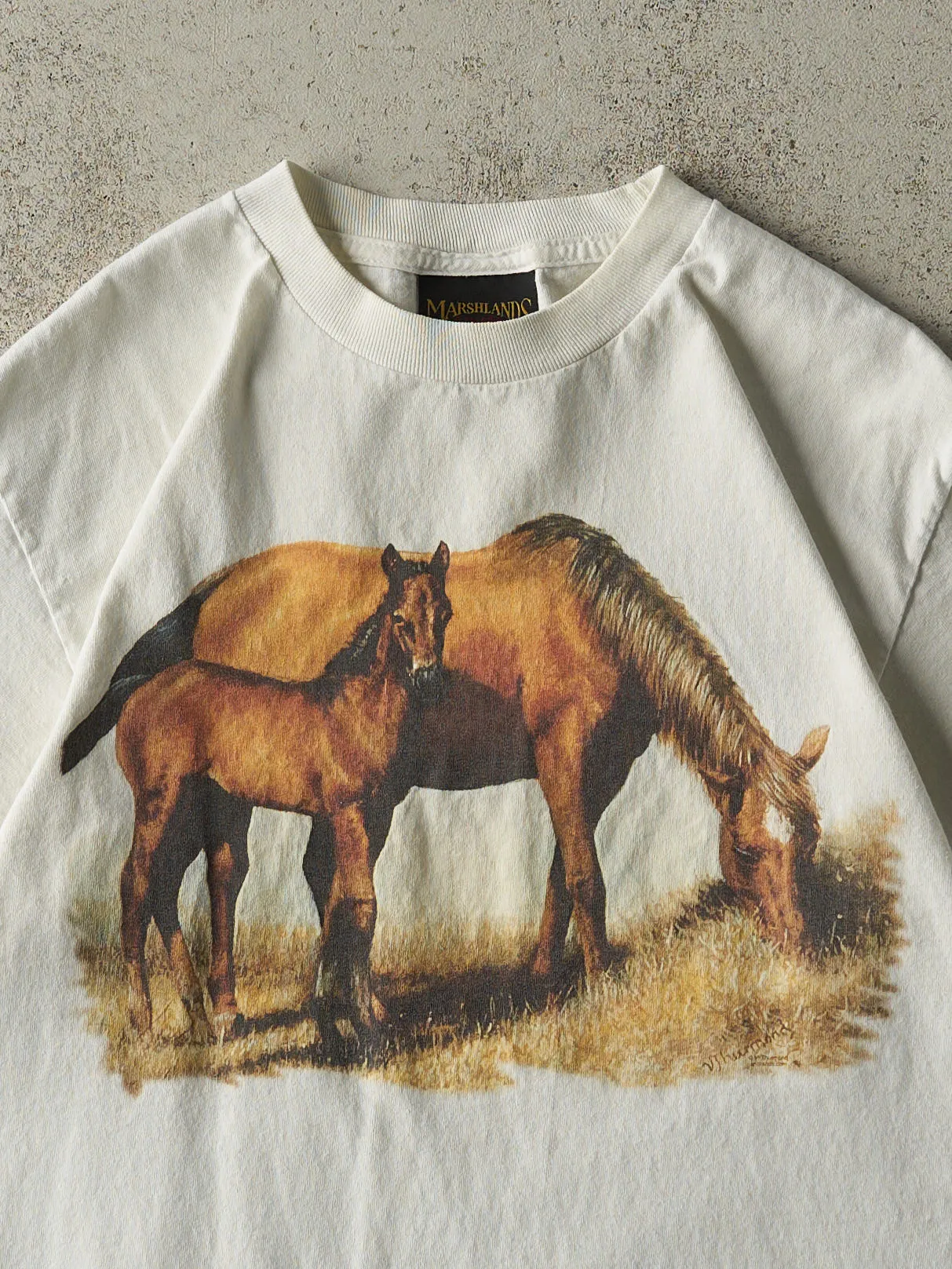 Vintage Y2K White Horse Tee (M) sold by Rebalance Vintage product image thumbnail 2