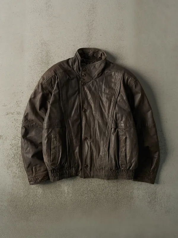 Vintage 90s Brown Danier Leather Jacket (L/XL) sold by Rebalance Vintage