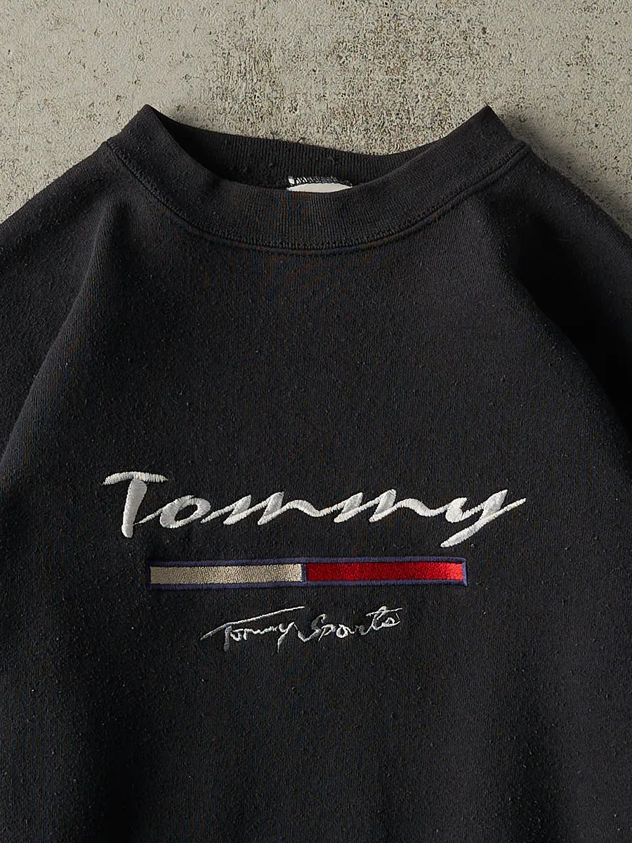 Vintage 90s Black Tommy Sports Bootleg Crewneck (L/XL) sold by Rebalance Vintage product image thumbnail 2