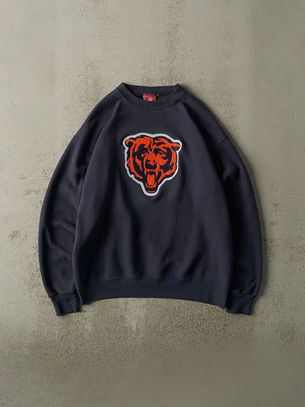 Vintage 90s Navy Blue Chicago Bears Embroidered Crewneck (L/XL) sold by Rebalance Vintage