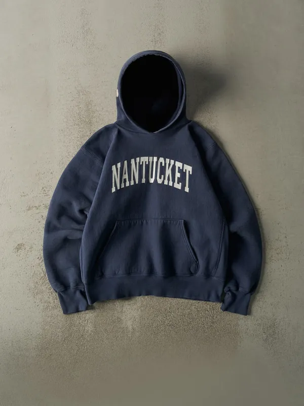 Vintage 90s Navy Blue University of Nantucket Hoodie (L) sold by Rebalance Vintage
