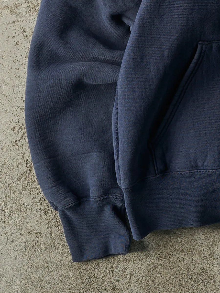 Vintage 90s Navy Blue University of Nantucket Hoodie (L) sold by Rebalance Vintage product image thumbnail 3